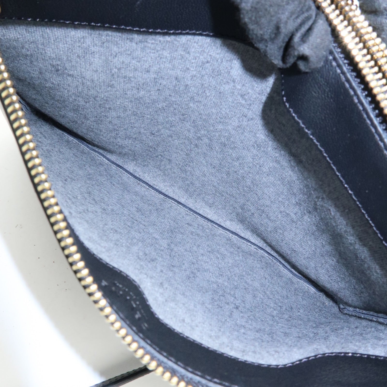 CELINE Trio Leather Shoulder Bag Crossbody Bag Black