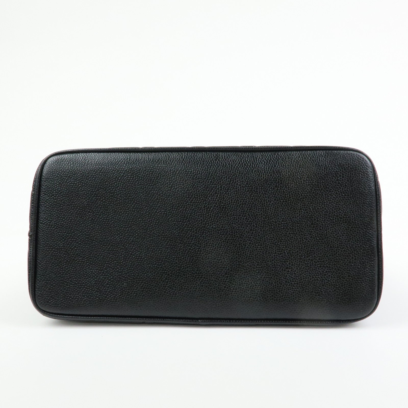 CHANEL Matelasse COCO Mark Medallion Caviarskin Tote Bag A01804