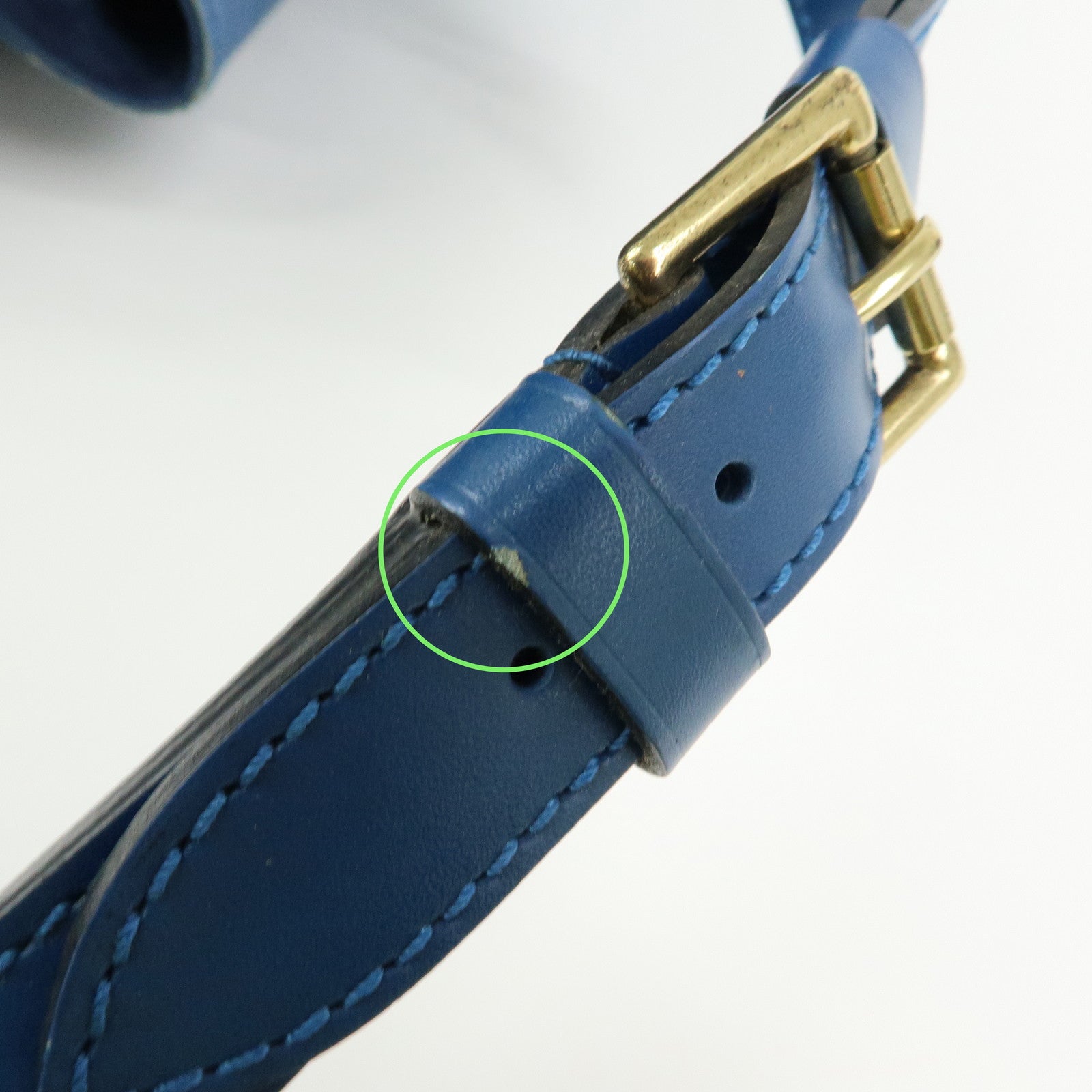 Louis Vuitton Epi Noe Leather Shoulder Bag Toledo Blue M44005