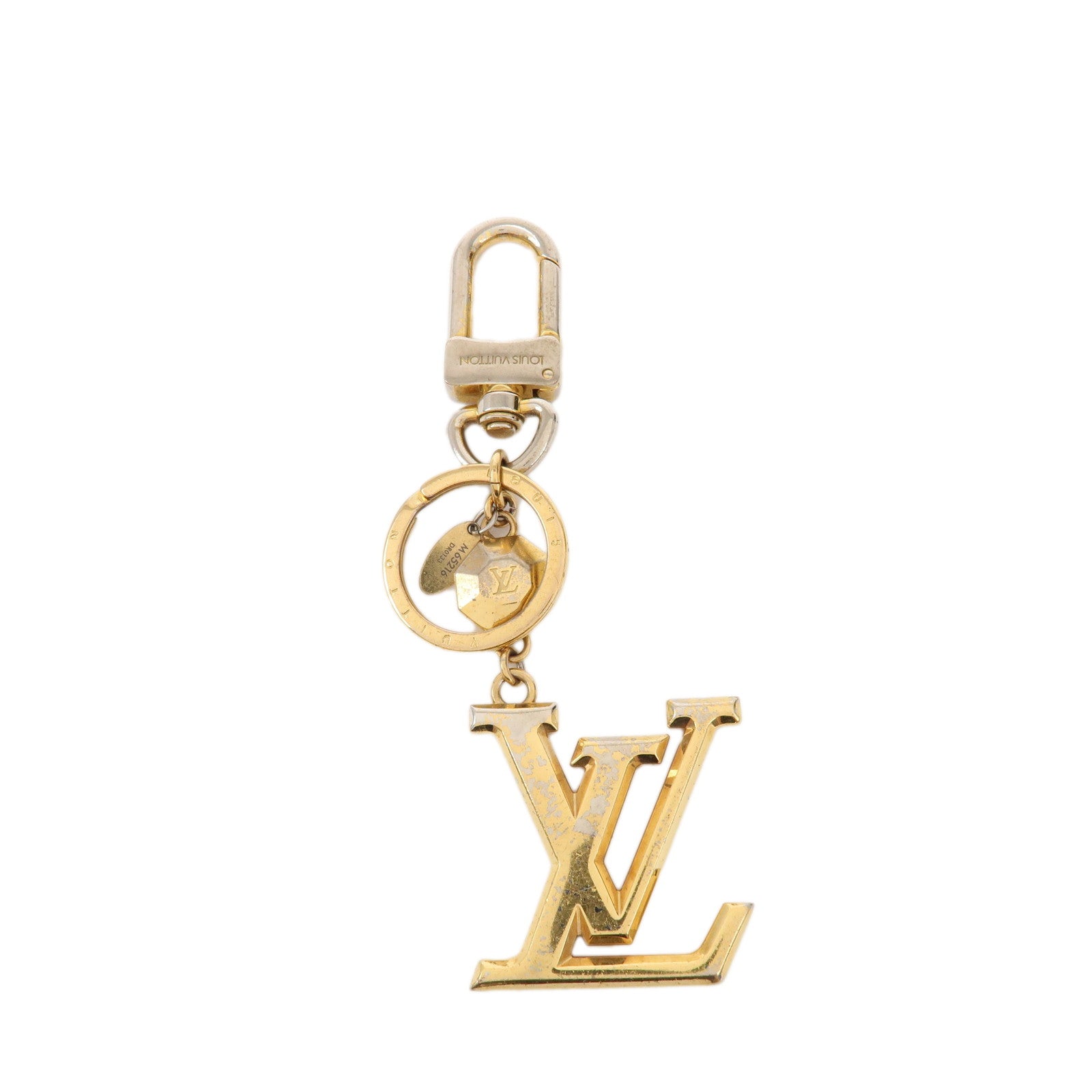 Louis Vuitton Facettes Porte Cles Bag Charm Key Chain Gold M65216