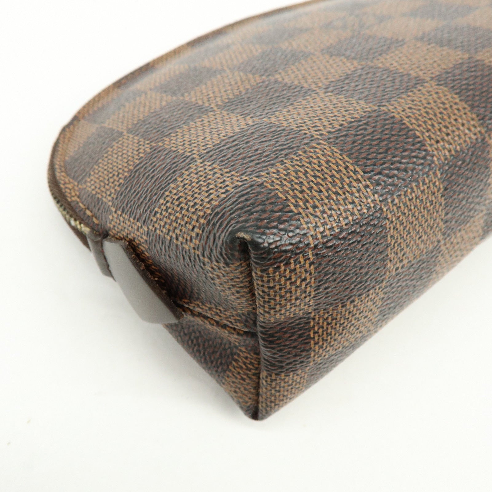Louis Vuitton Damier Pochette Cosmetic PM Pouch Brown N47516