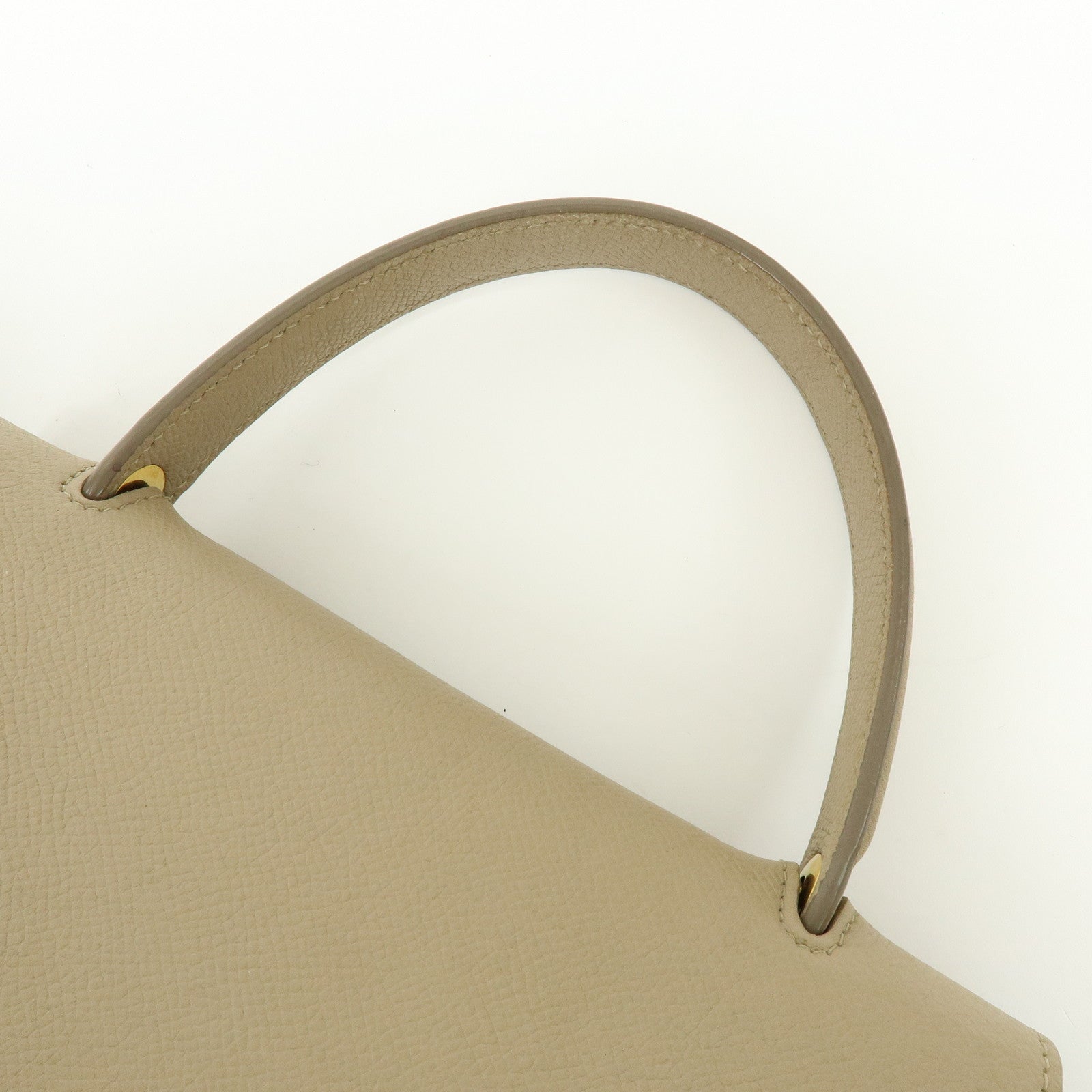 CELINE Belt Bag Leather 2WAY Bag Hand Bag Shoulder Bag Greige