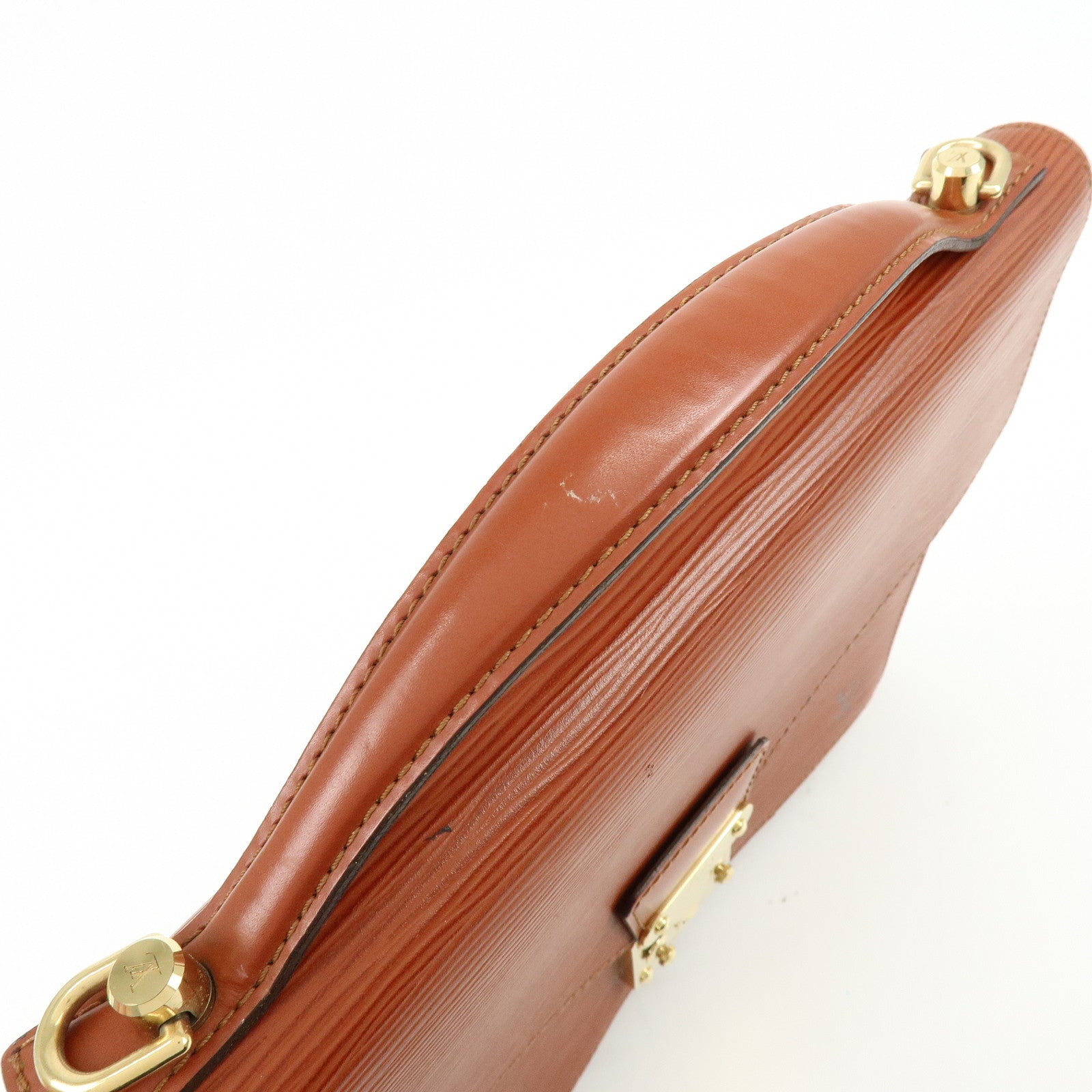 Louis Vuitton Epi Monceau 2way Bag Hand Bag Kenya Brown M52123