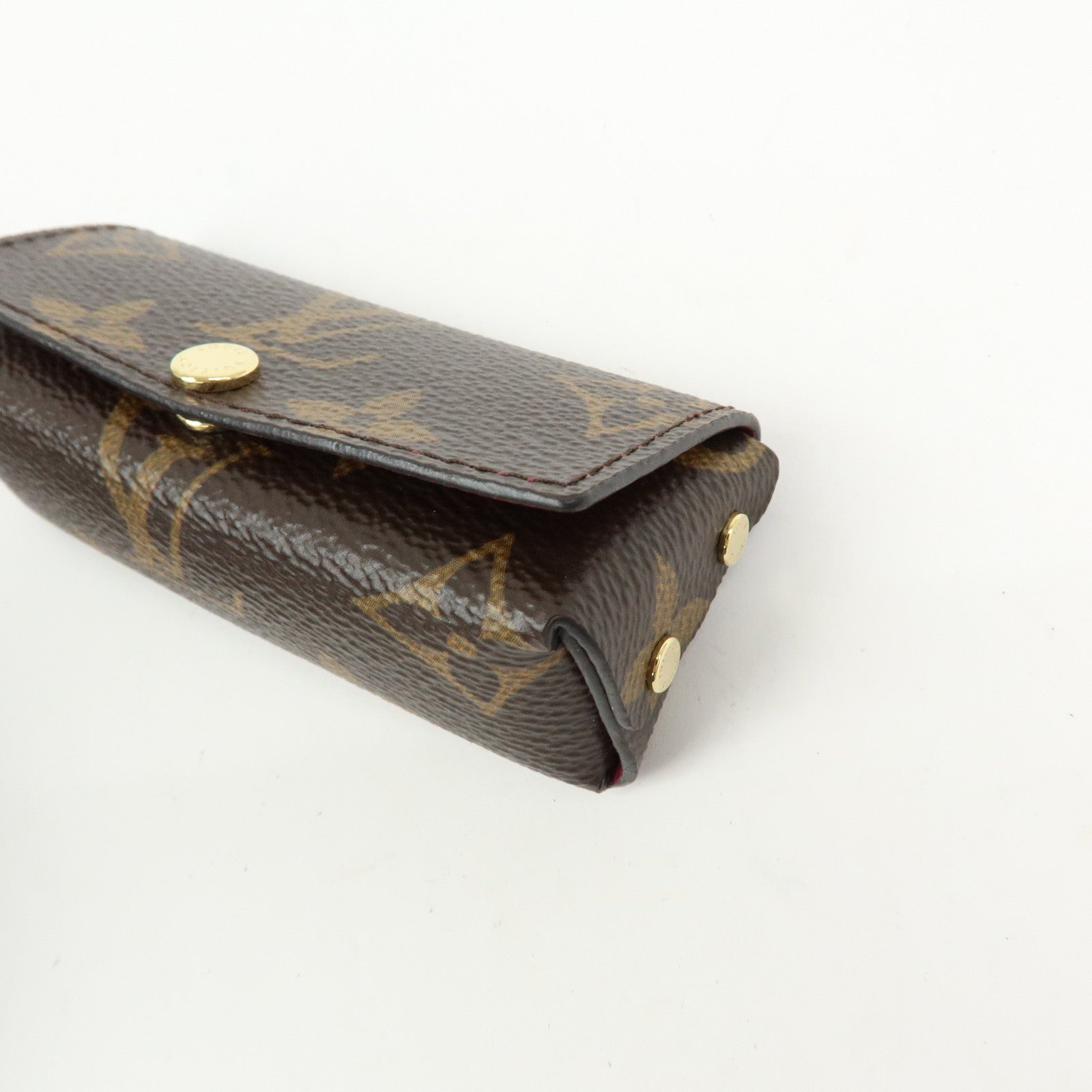 Louis Vuitton Monogram Pochette Rivette Lip Case Fushia M61473