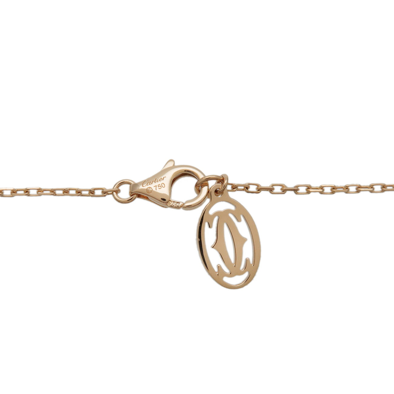 Cartier Diamants Legers Necklace SM Diamond D'amour 0.09ct 750YG