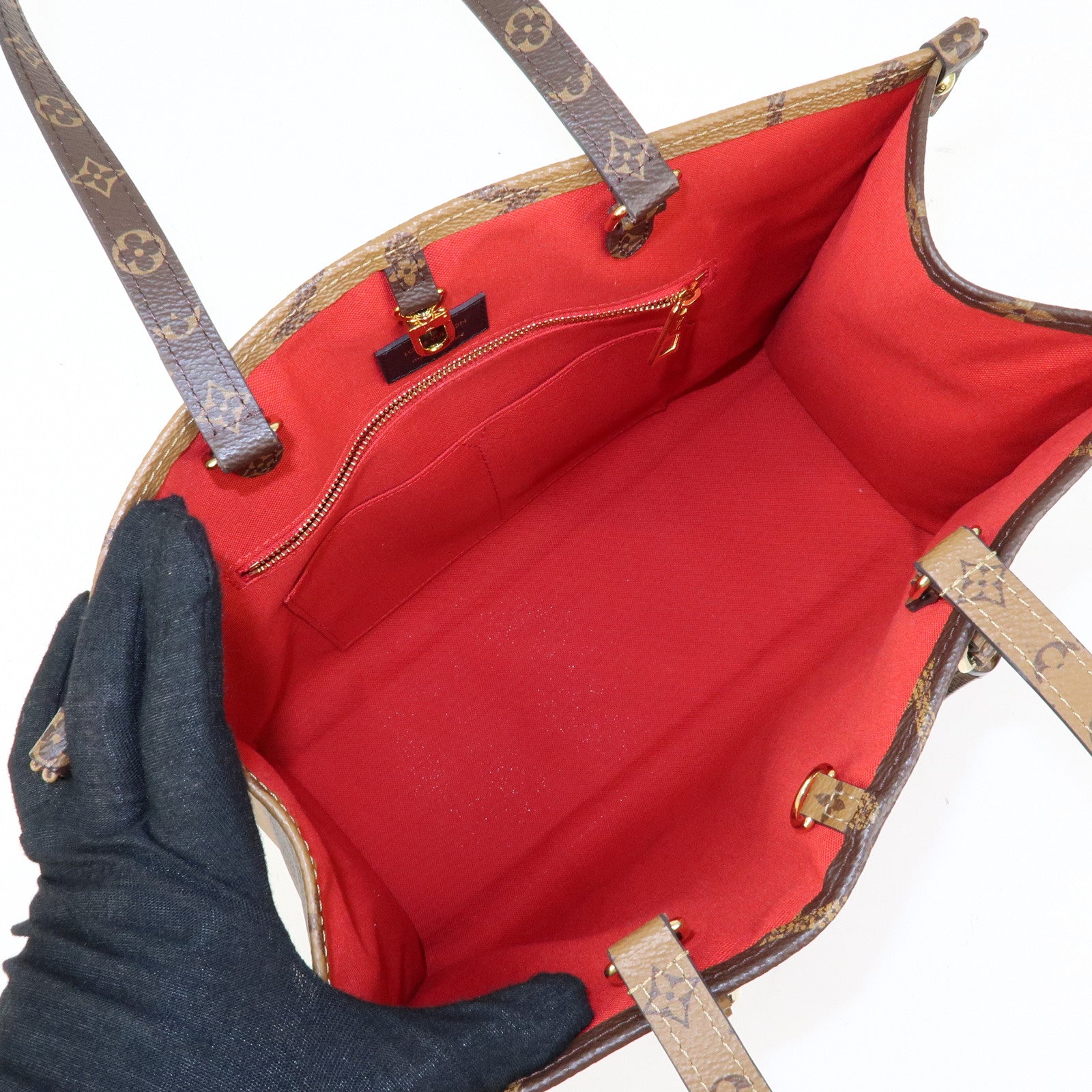 Louis Vuitton Monogram Giant Canvas On The Go MM Hand Bag M45039