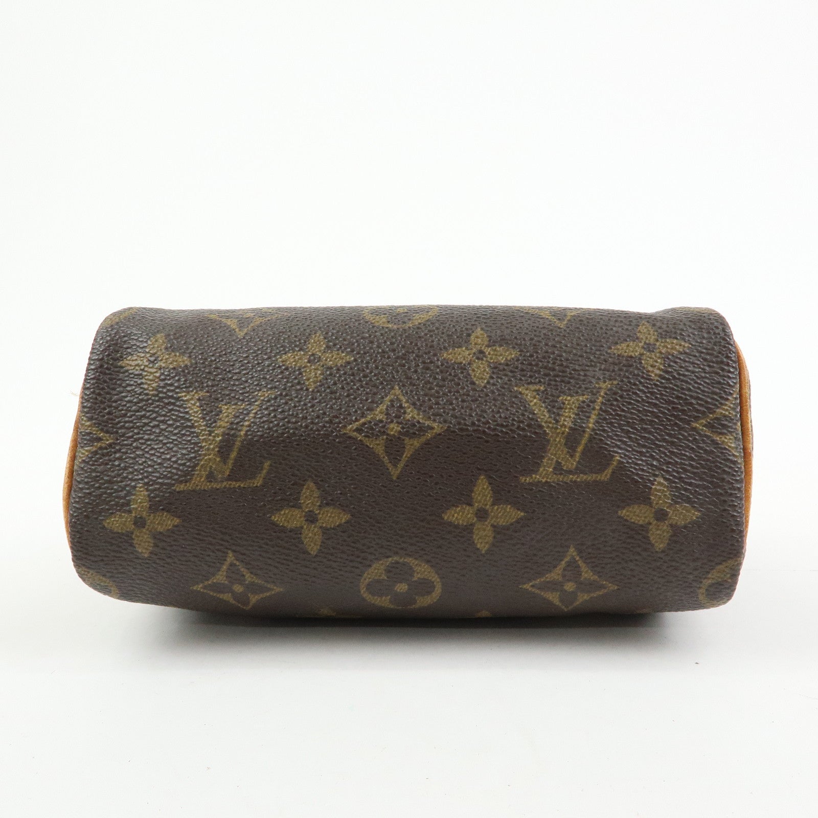 Louis Vuitton Monogram Mini Speedy Hand Bag & Strap Brown M41534