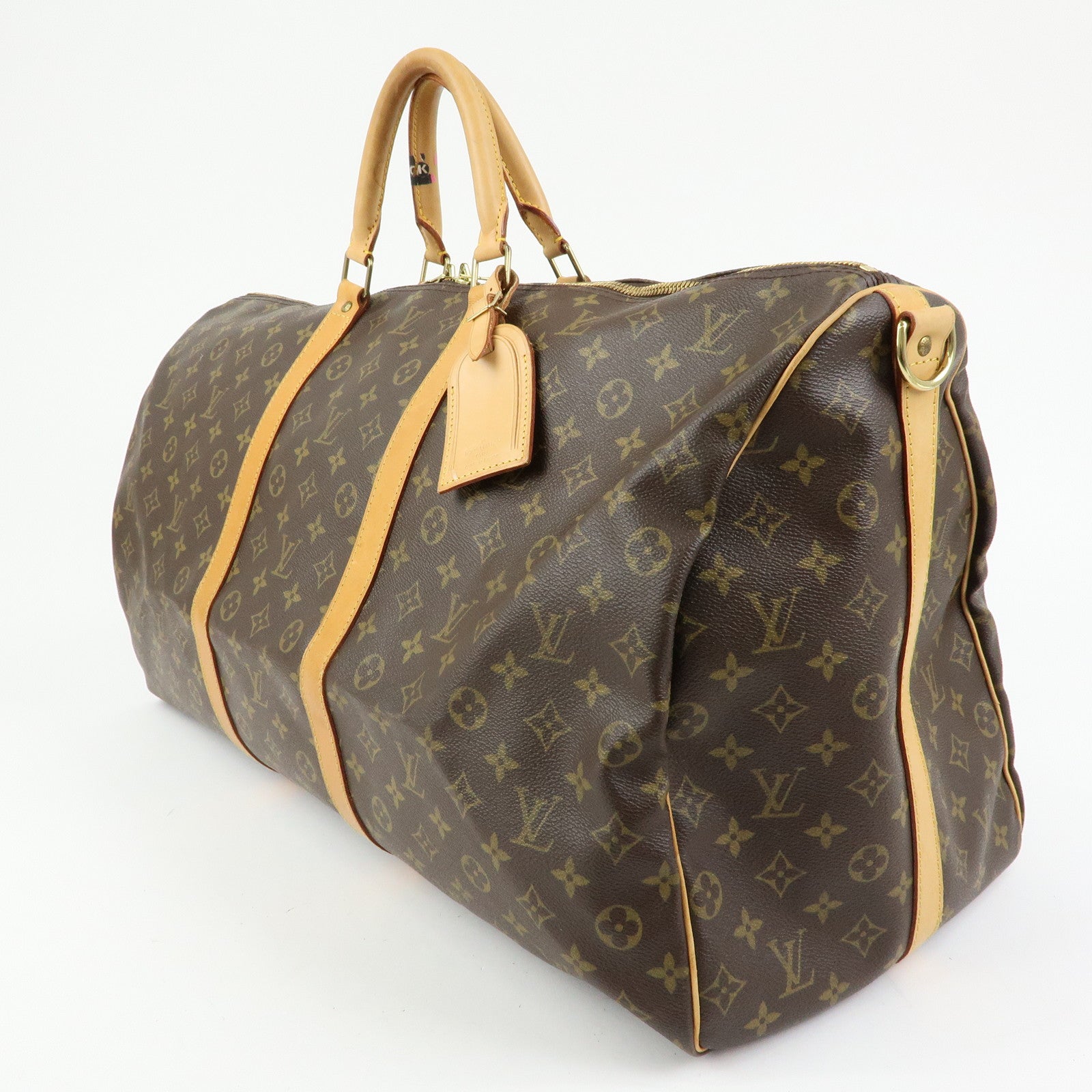 Louis Vuitton Monogram Keep All Bandouliere 60 Boston Bag M41412
