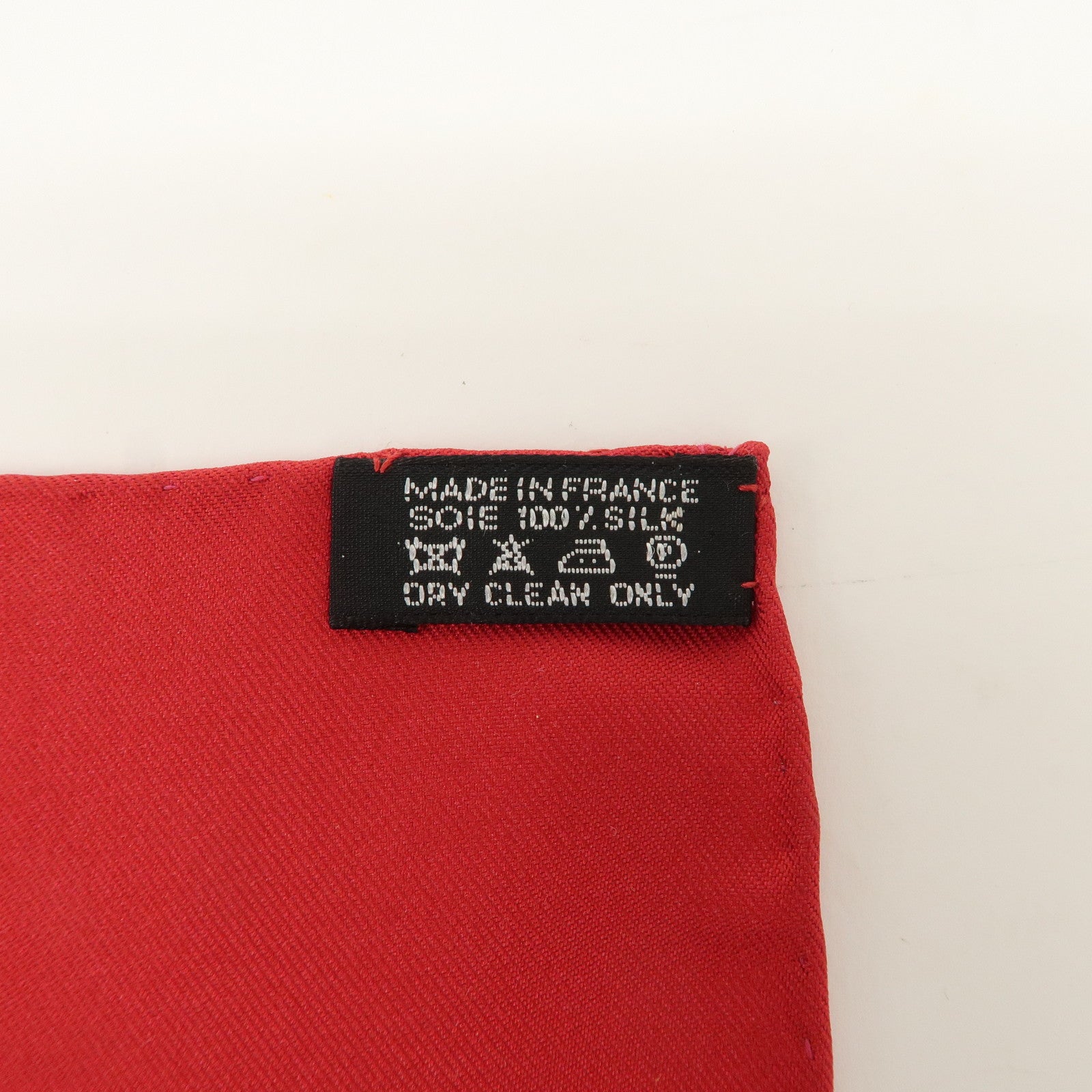 HERMES Carre 90 Silk 100% Scarf LES FOLIES DU CIEL Red Orange