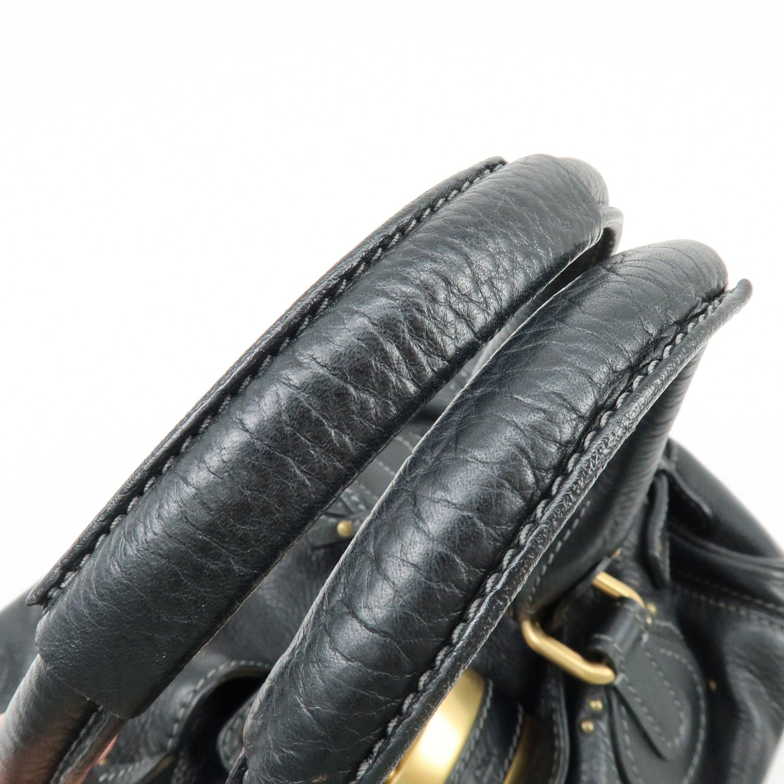 Chloe Paddington Leather Hand Bag Shoulder bag Black