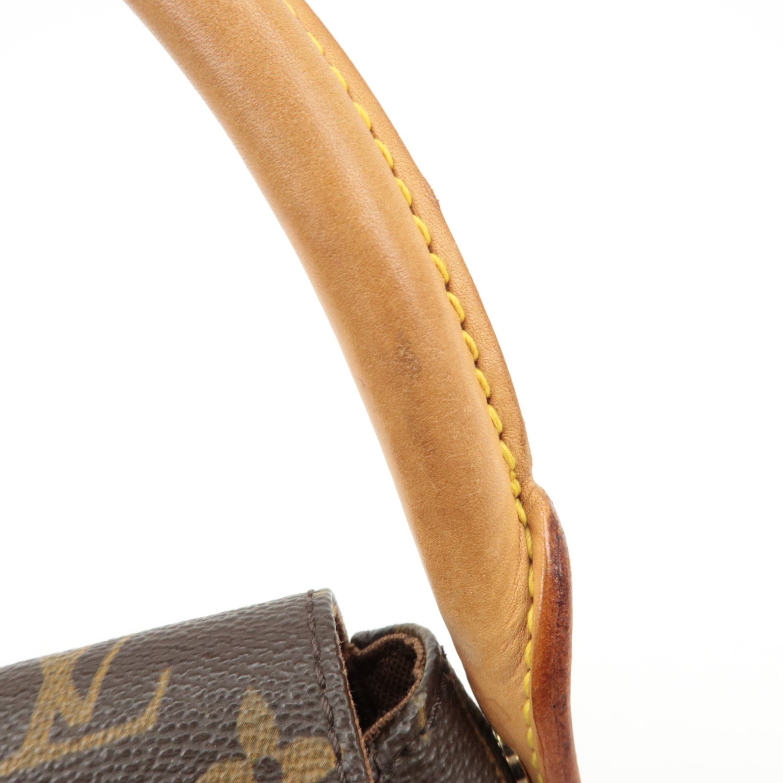 Louis Vuitton Monogram Mini Looping Shoulder Bag Brown M51147 Used