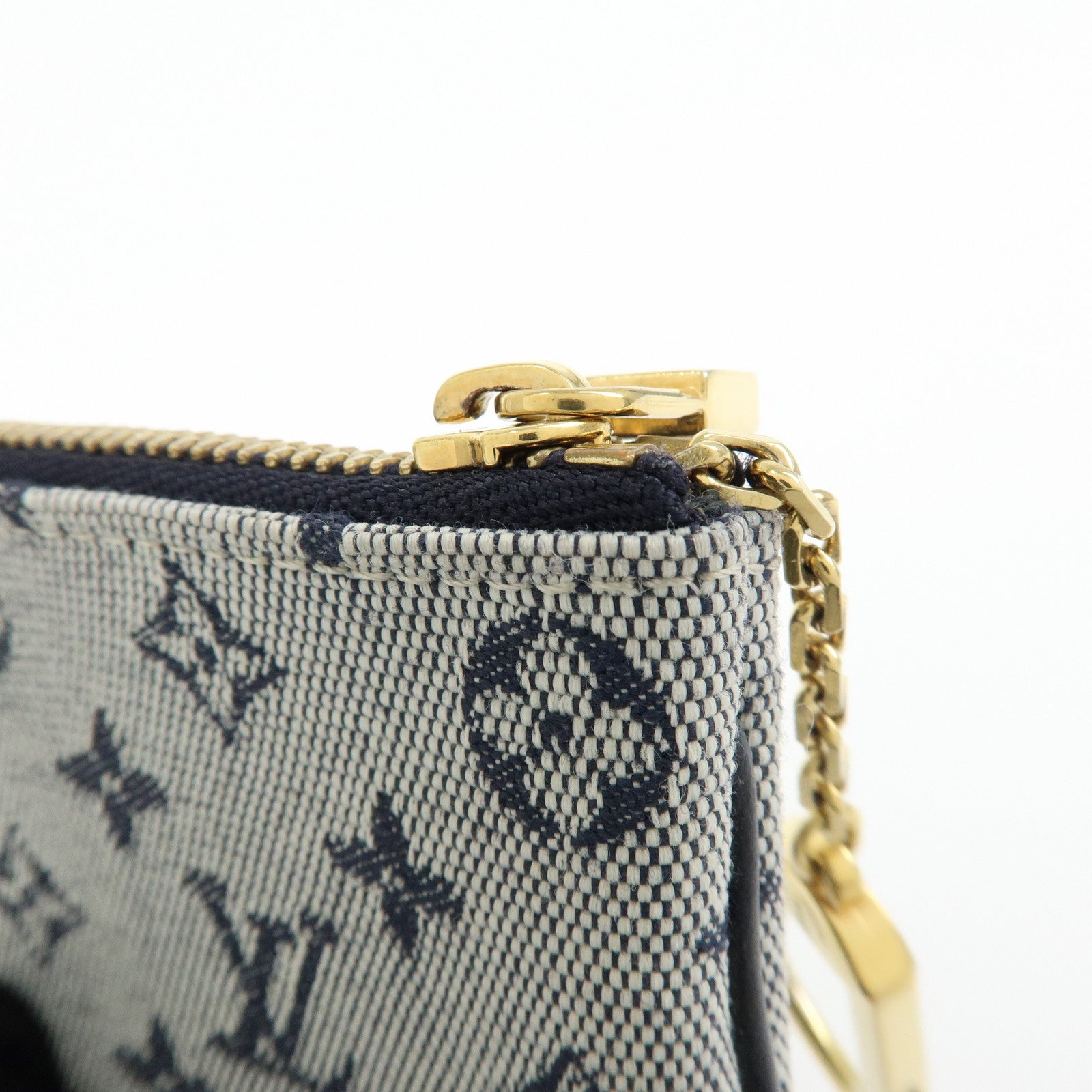 Louis Vuitton Monogram Mini Pochette Cles Coin Case Blue M92236