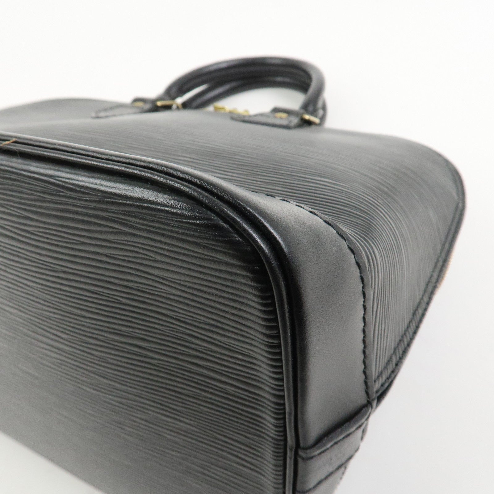 Louis Vuitton Epi Leather Alma PM Hand Bag Noir Black M52142