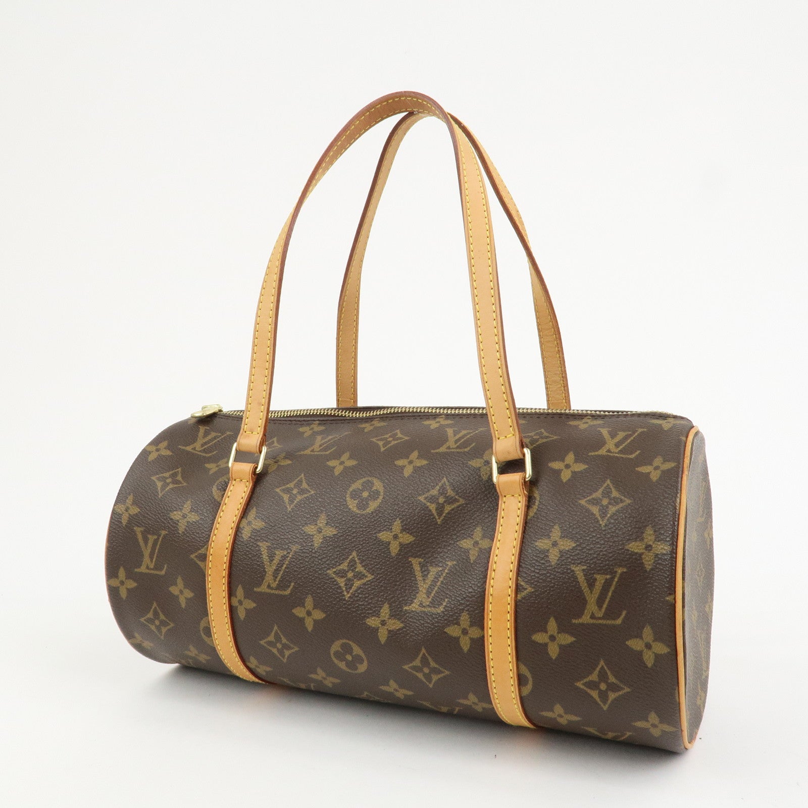 Louis Vuitton Monogram Papillon 30 Hand Bag New Style Brown M51385