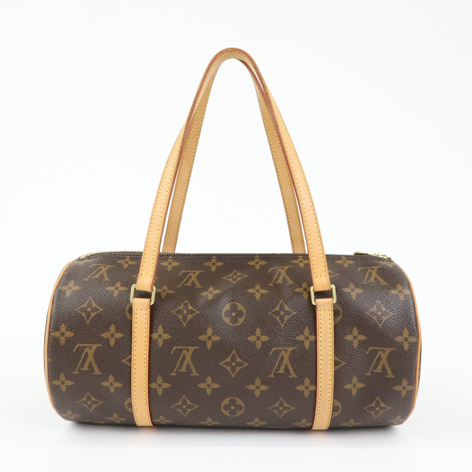 Louis Vuitton Monogram Papillon 30 Hand Bag Brown M51385