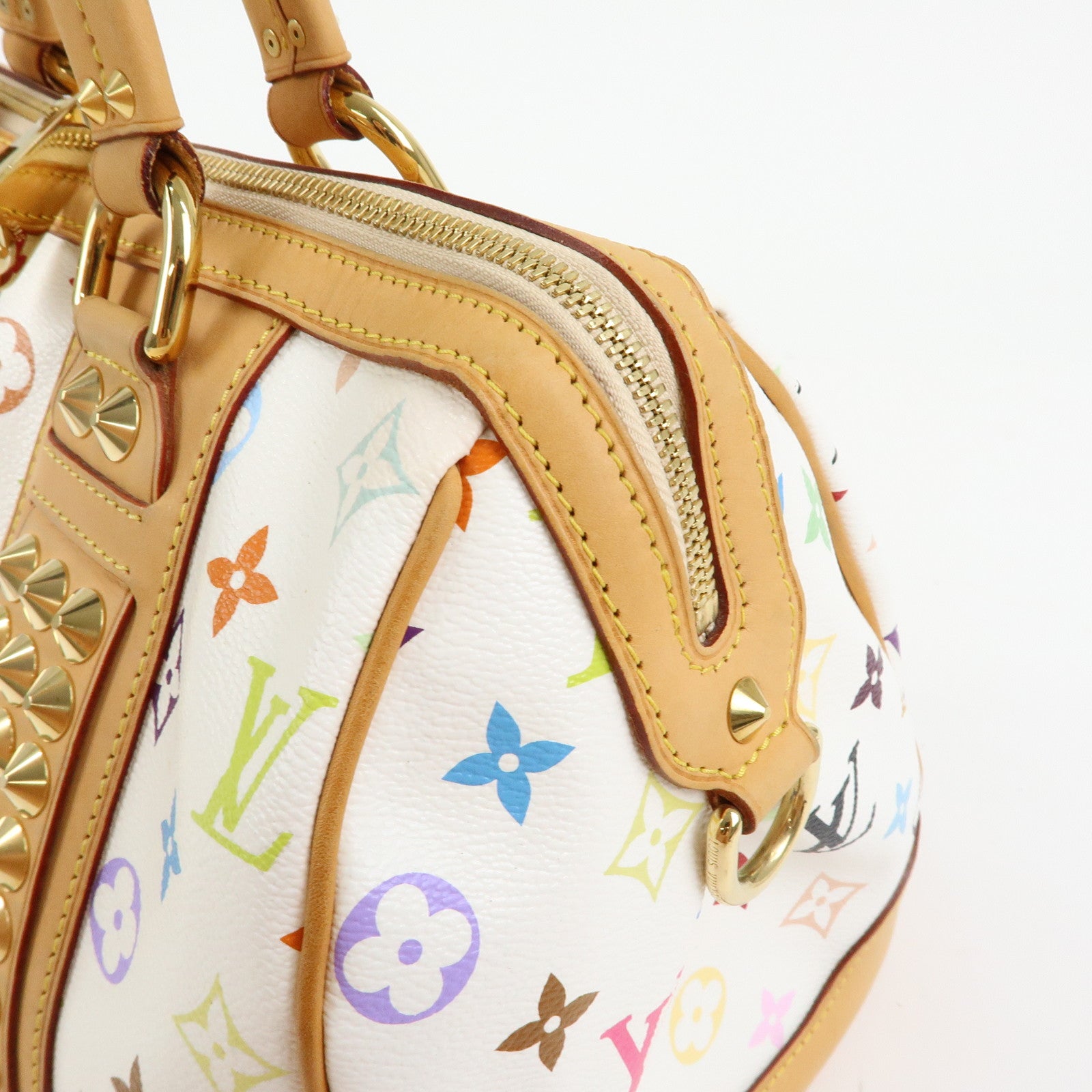 Louis Vuitton Monogram Multicolor Courtney MM 2Way Bag Blanc M45641