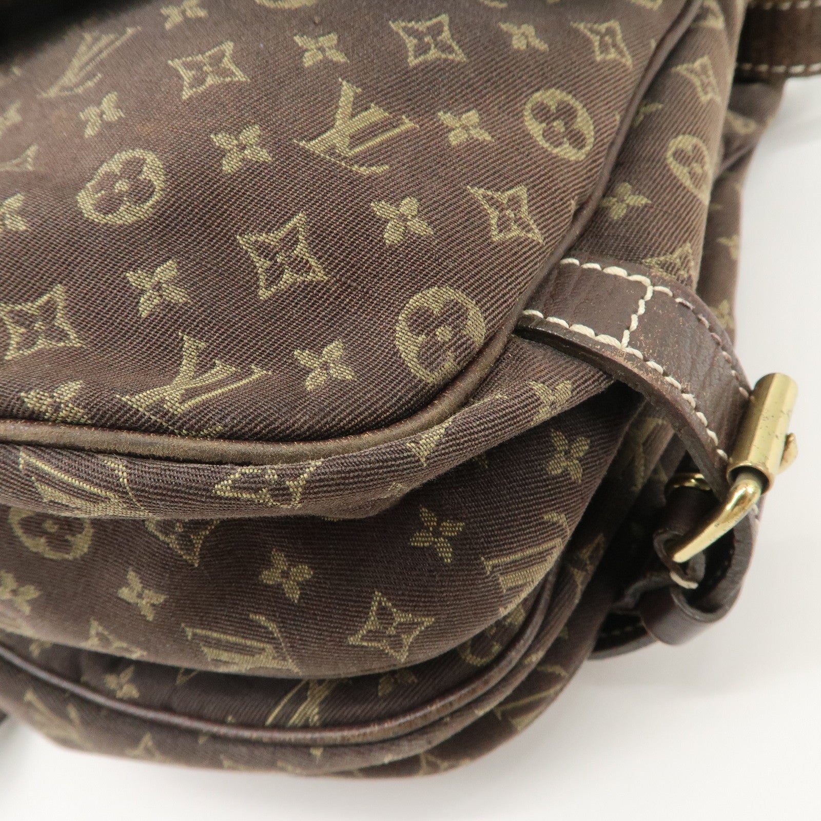 Louis Vuitton Monogram Mini Saumur 30 Hand Bag Brown Canvas Ｍ95227 Used