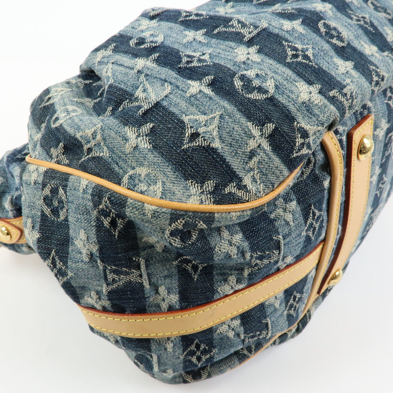 Louis Vuitton Monogram Denim Cabas Raye GM 2Way Hand Bag M95336