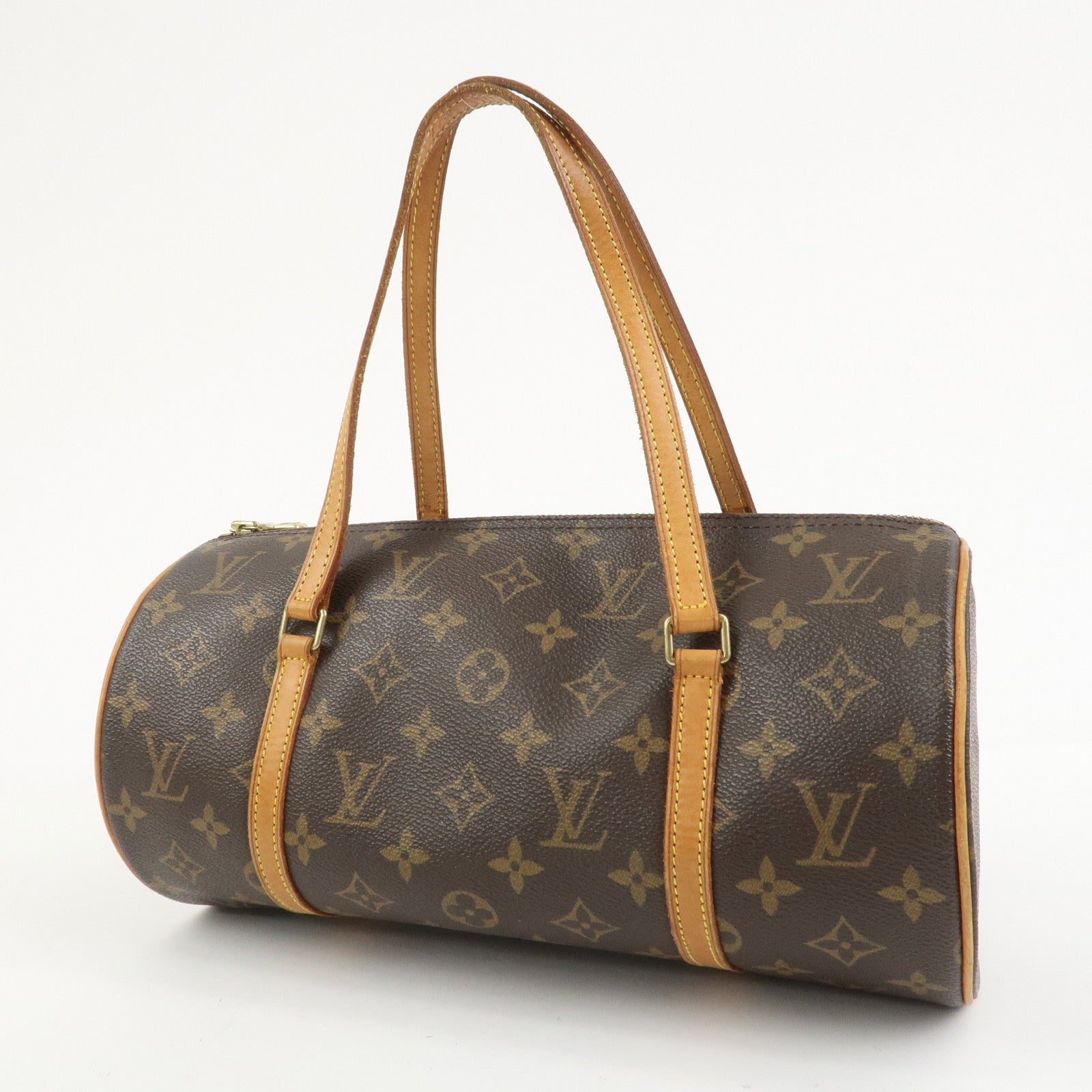 Louis Vuitton Monogram Papillon 30 Hand Bag Brown M51385