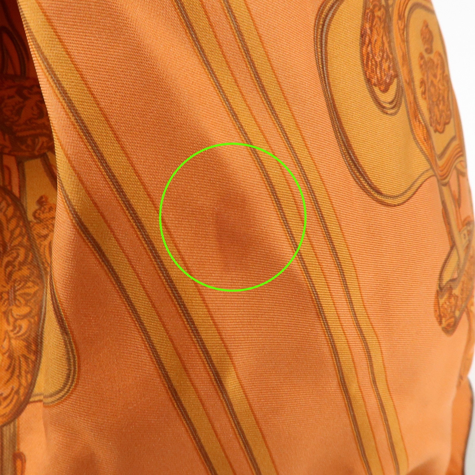 HERMES Silk Taurillon Sac SoieCool22 Shoulder Bag □O Stamped Orange