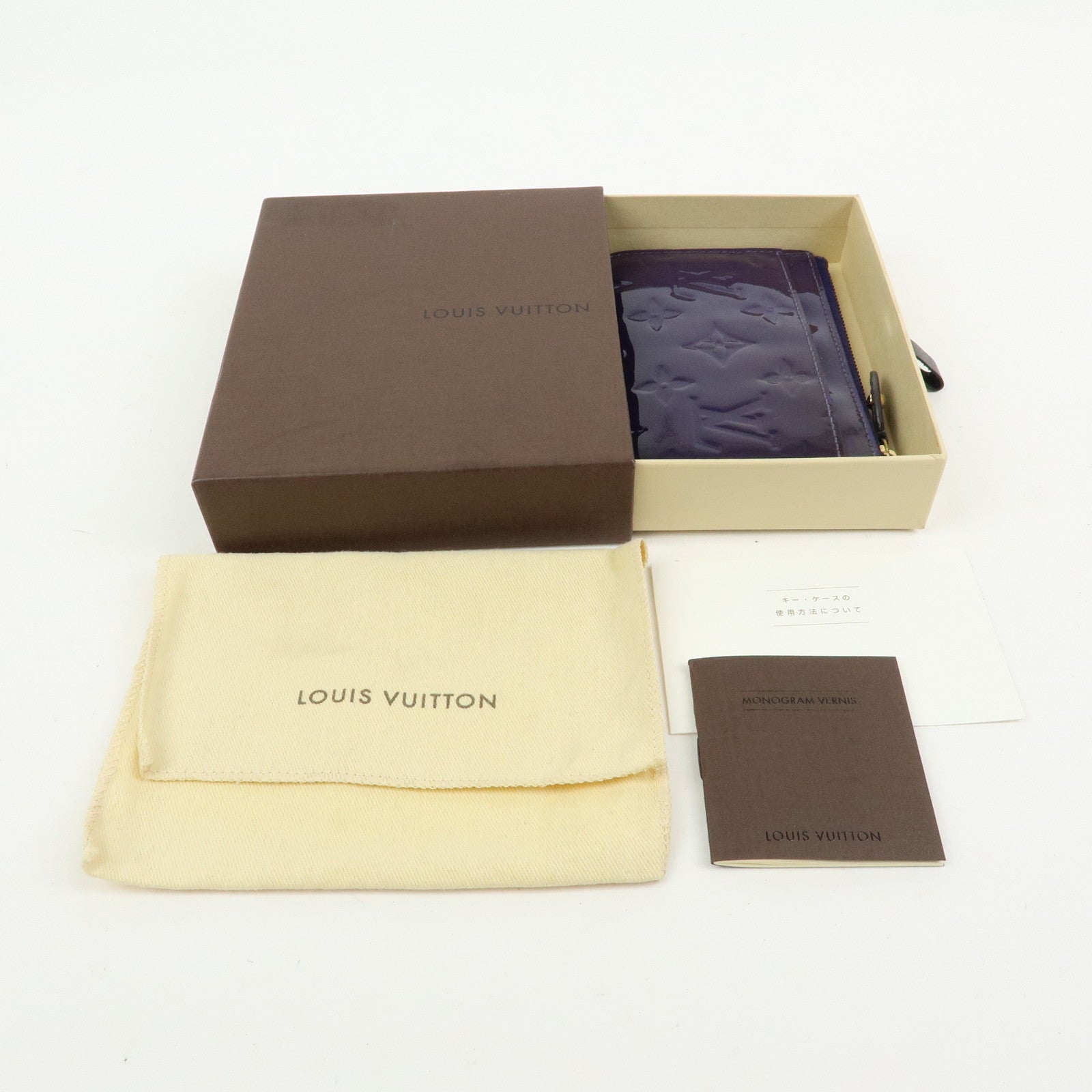 Louis Vuitton Monogram Vernis Pochette Cles NM Coin Case M90311