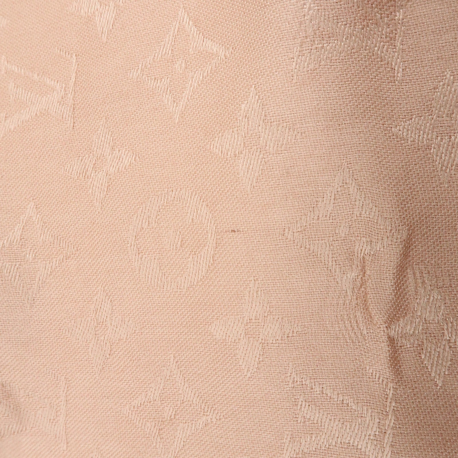 Louis Vuitton Monogram Silk Wook Scarf Shawl Pink 402336