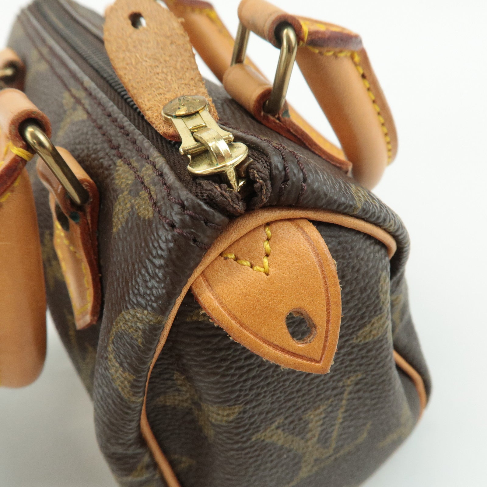Louis Vuitton Monogram Mini Speedy Hand Bag M41534 Used