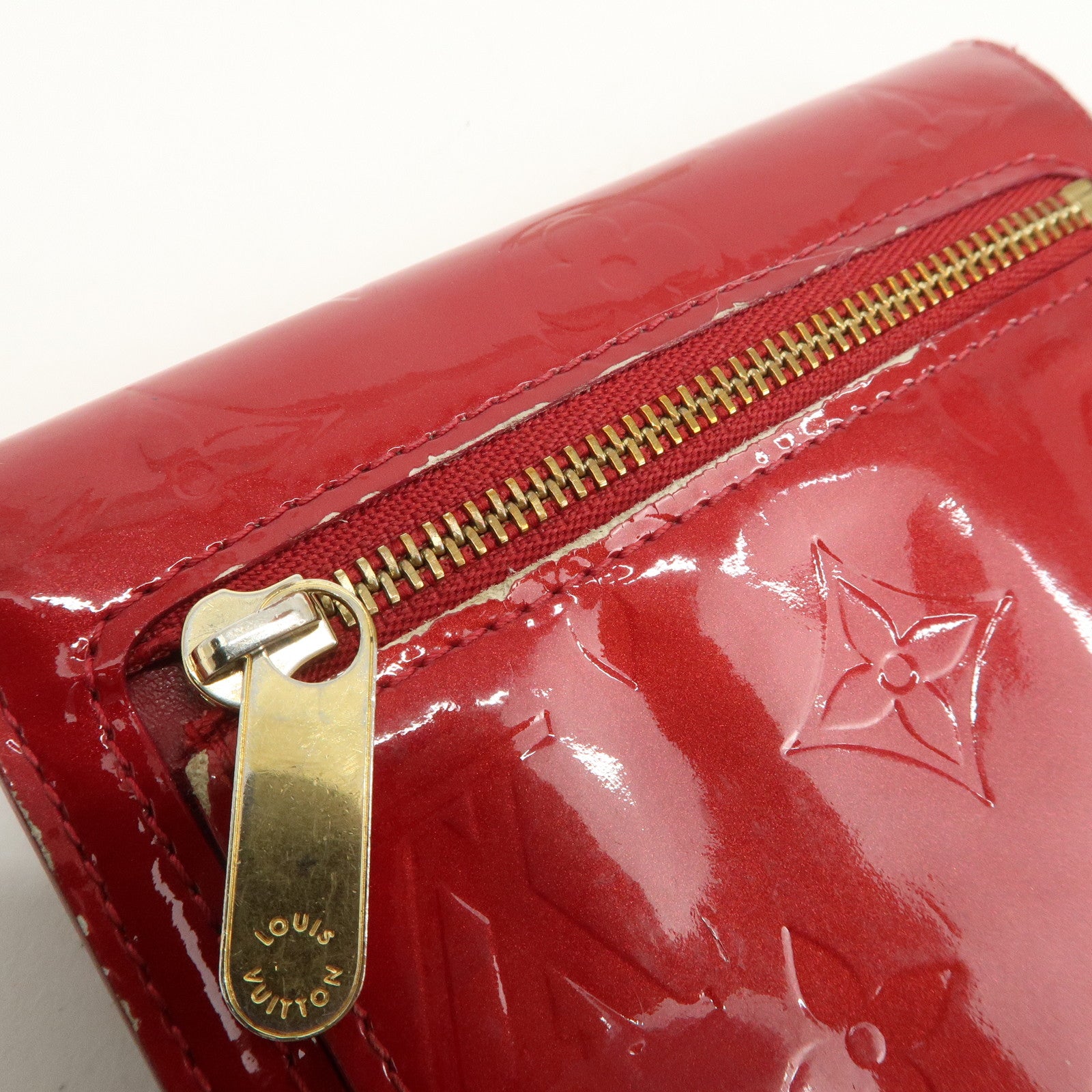 Louis Vuitton Monogram Vernis Leather Set of 2 Wallet M91979/M90203