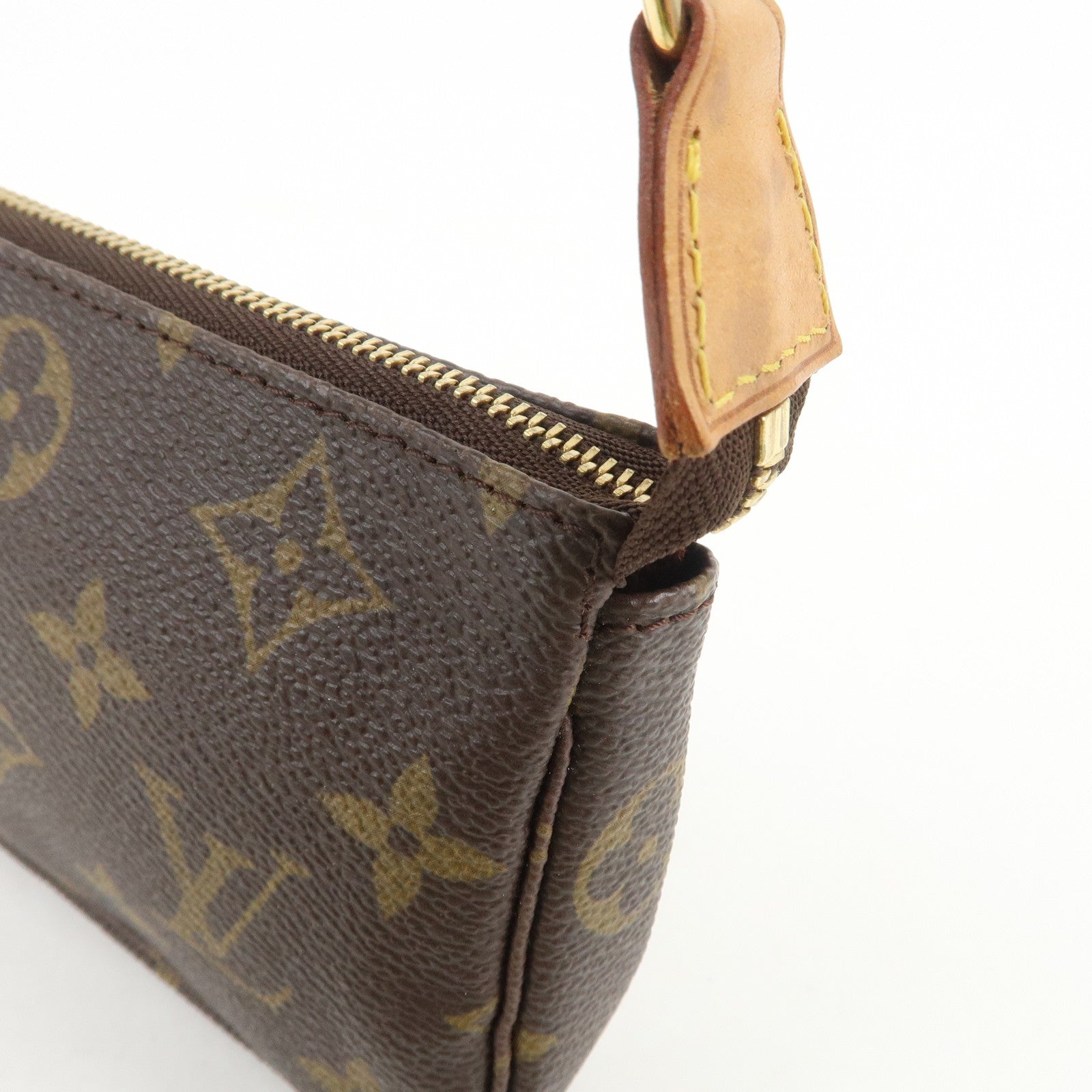 Louis Vuitton Monogram Mini Pochette Accessoires Hand Bag M58009