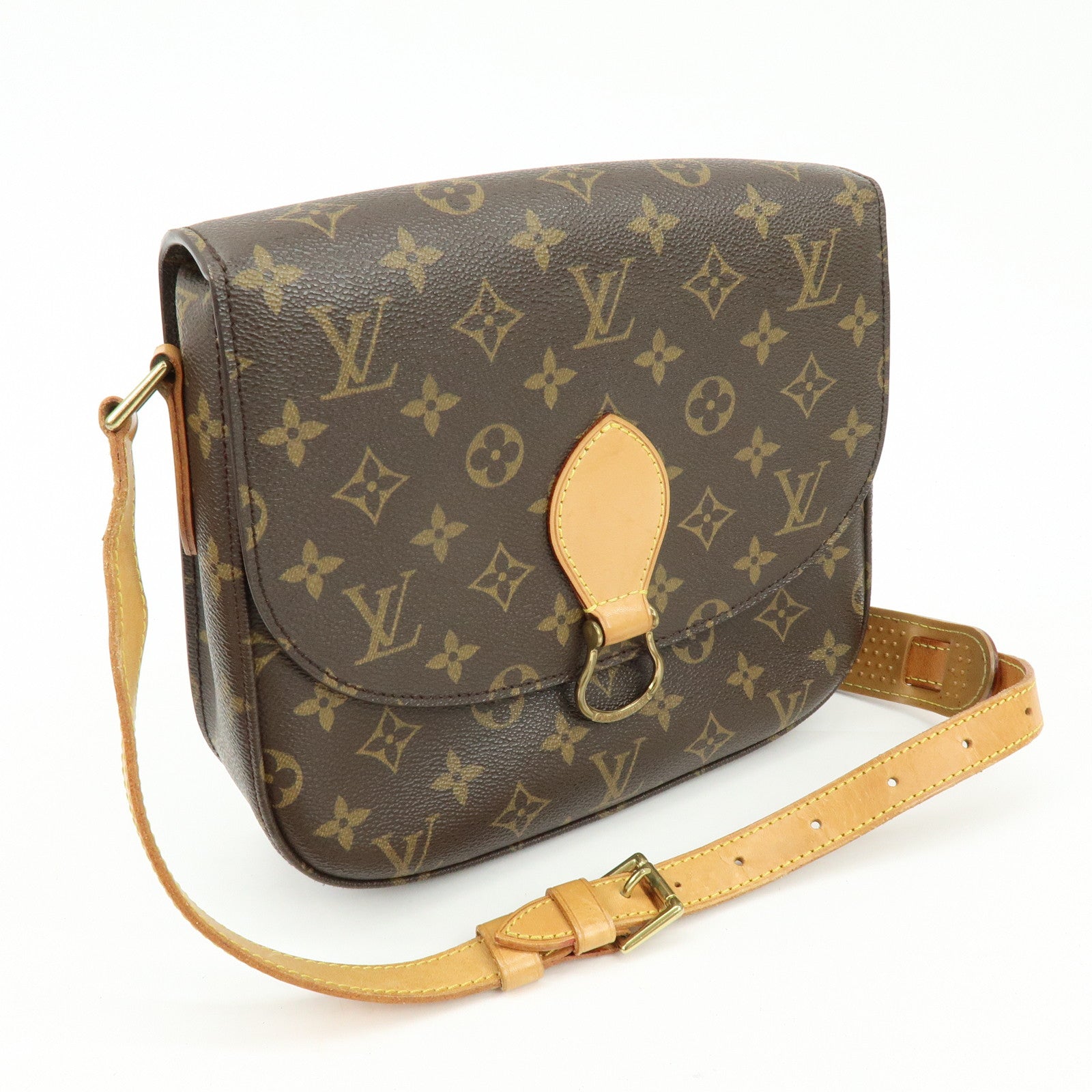 Louis Vuitton Monogram Saint Cloud GM Shoulder Bag Brown M51242