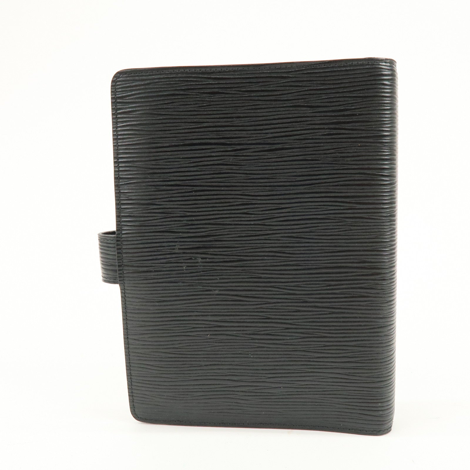 Louis Vuitton Epi Leather Agenda MM Planner Cover Noir Black R20042