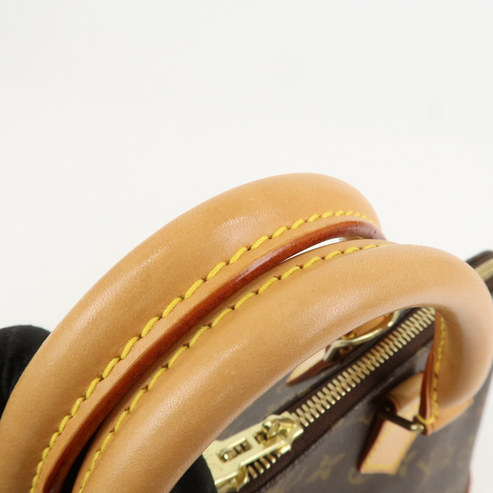 Louis Vuitton Monogram Alma Hand Bag Brown M51130