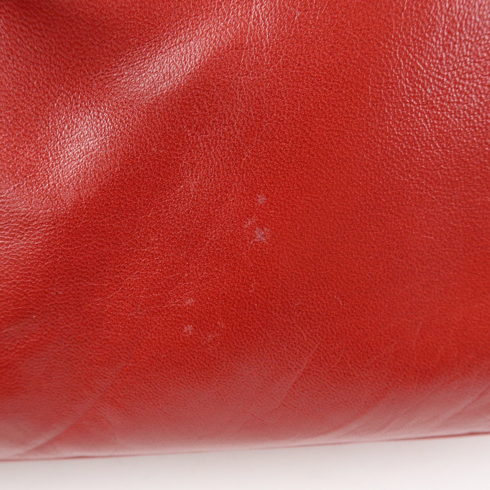 PRADA Nappa Leather Shoulder Bag Hand Bag Boston Bag Red 1BB052