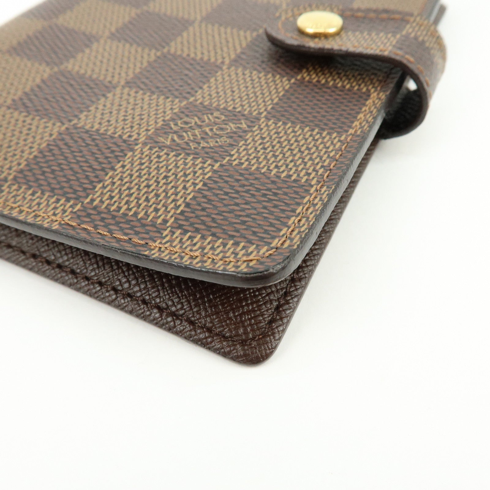 Louis Vuitton Damier Agenda PM Planner Cover Brown R20700