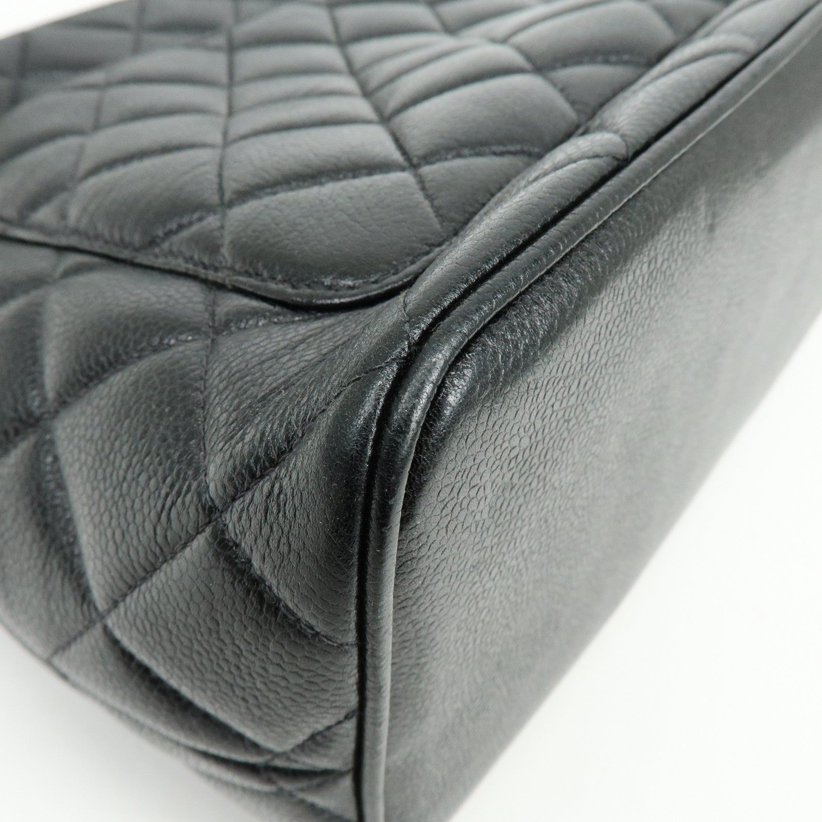 CHANEL Matelasse COCO Mark Medallion Tote Bag Hand Bag Black A01804