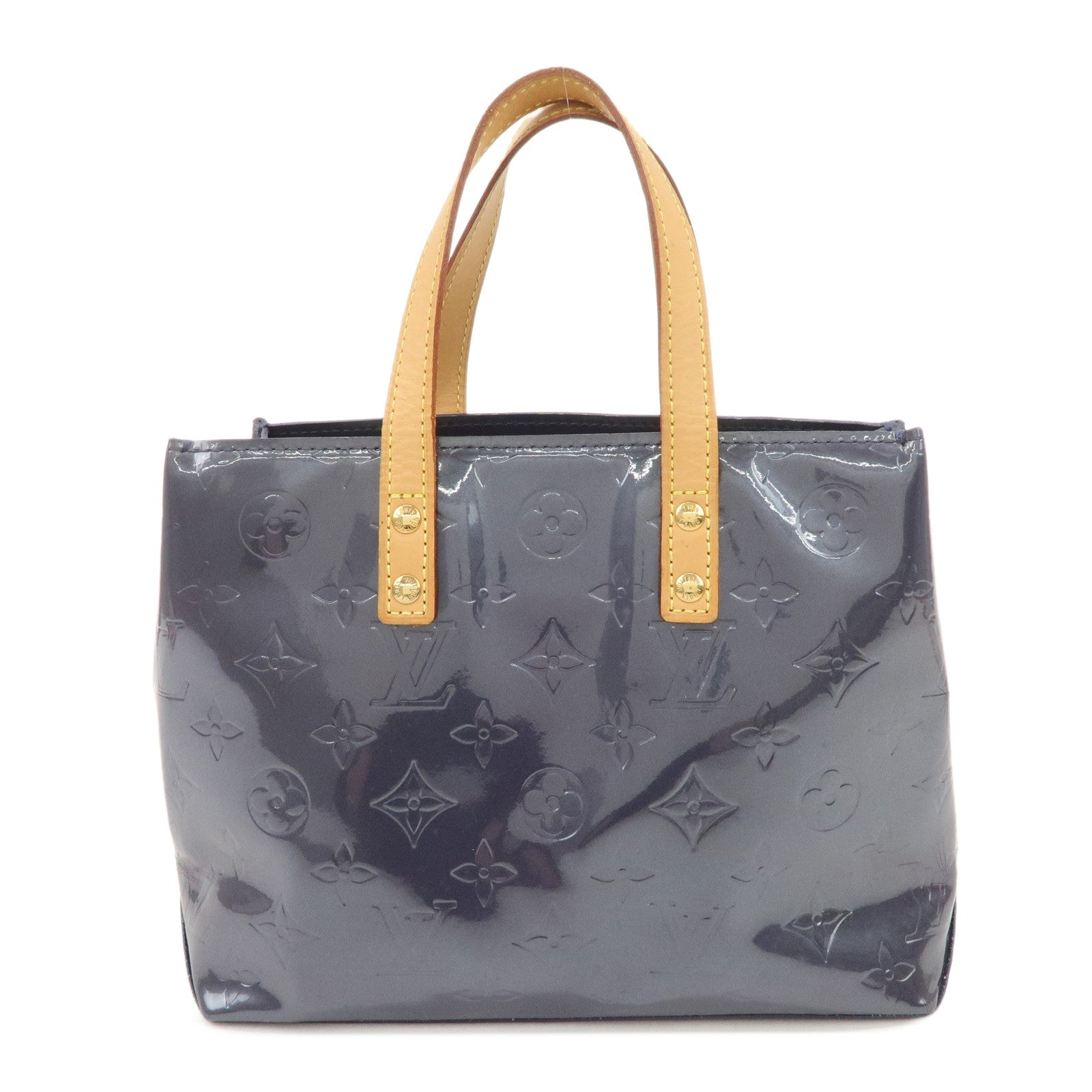 Louis Vuitton Monogram Vernis Lead PM Hand Bag Indigo M91335