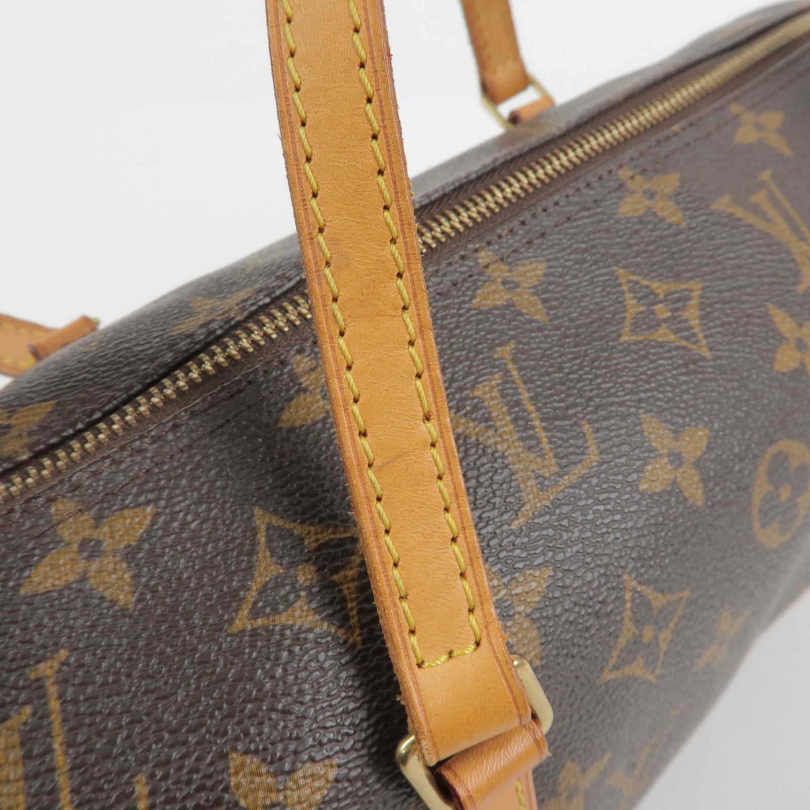 Louis Vuitton Monogram Papillon 30 Hand Bag Brown M51385