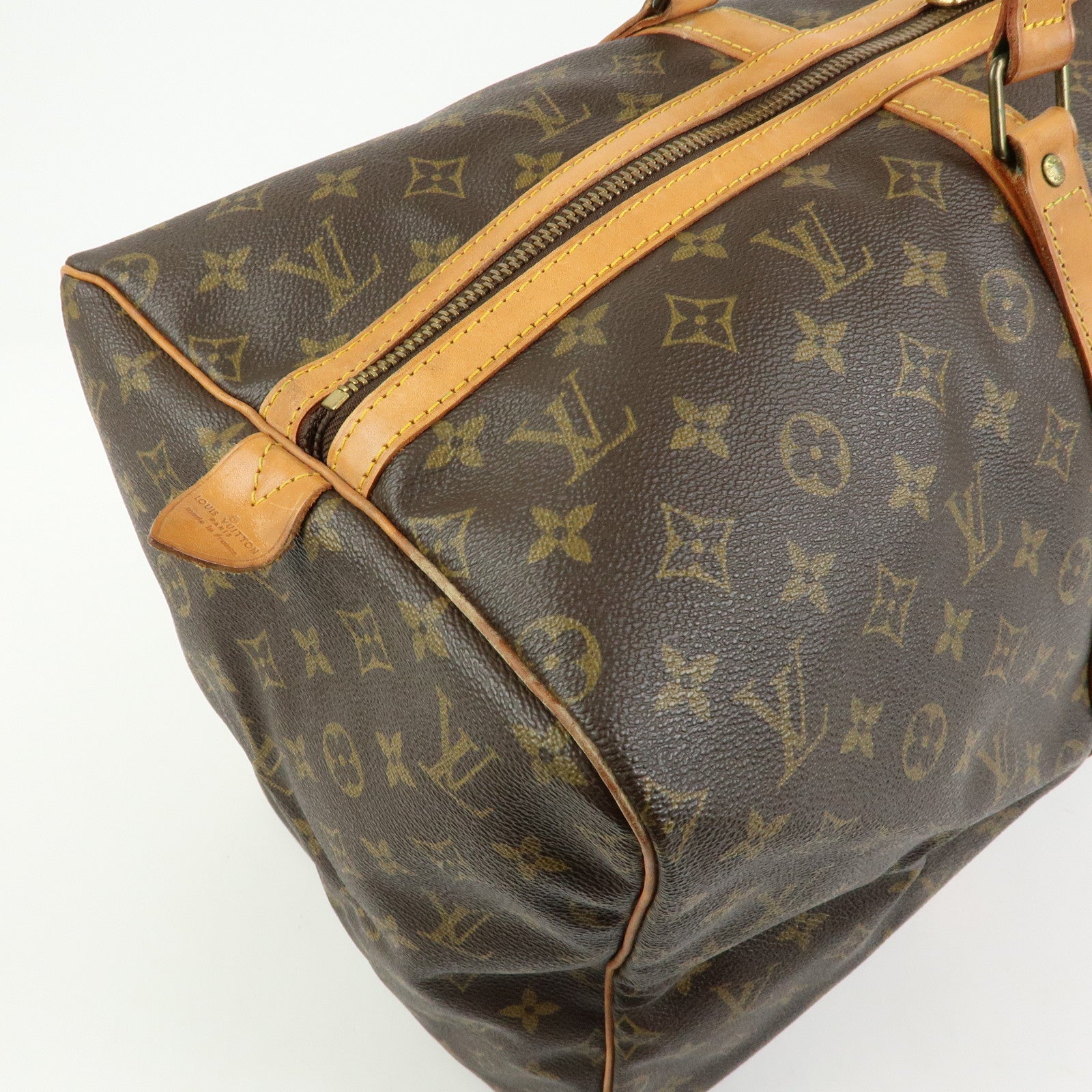 Louis Vuitton Monogram Sac Souple 55 Boston Bag Brown M41622