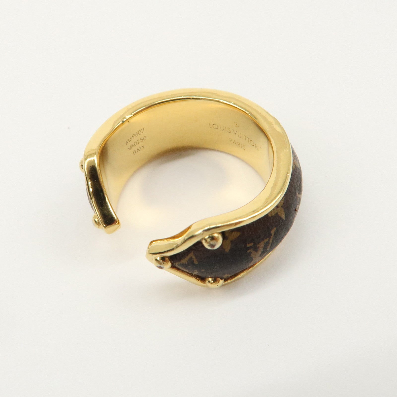 Louis Vuitton Bague Nanogram Sweet Dream Metal Ring M Gold M69607