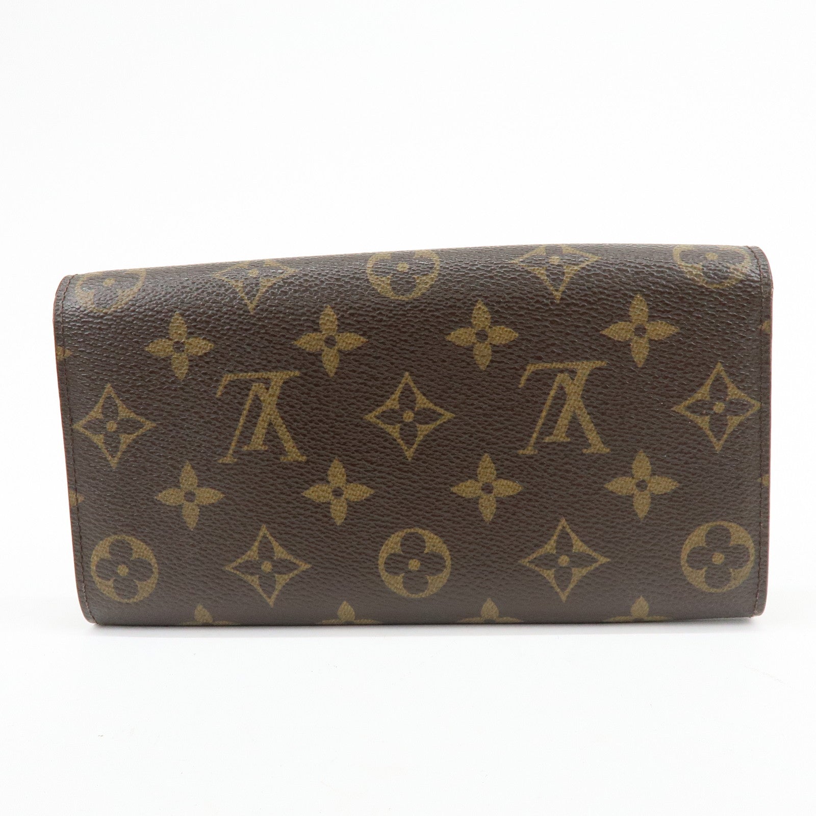 Louis Vuitton Monogram Portefeuille Sarah Long Wallet Brown M61734
