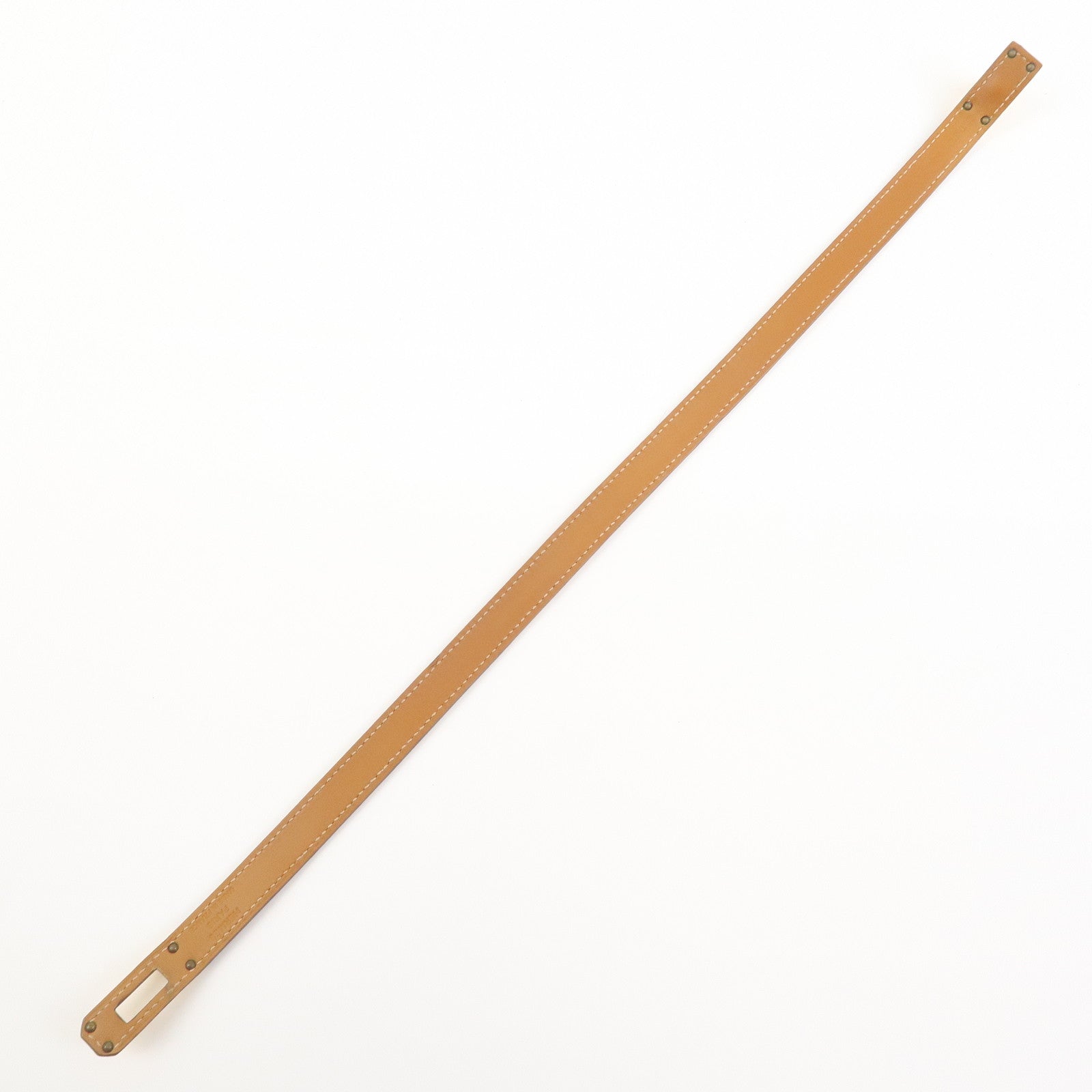 HERMES Mini Kelly Double Tour Bracelet Bangle D Stamped Gold