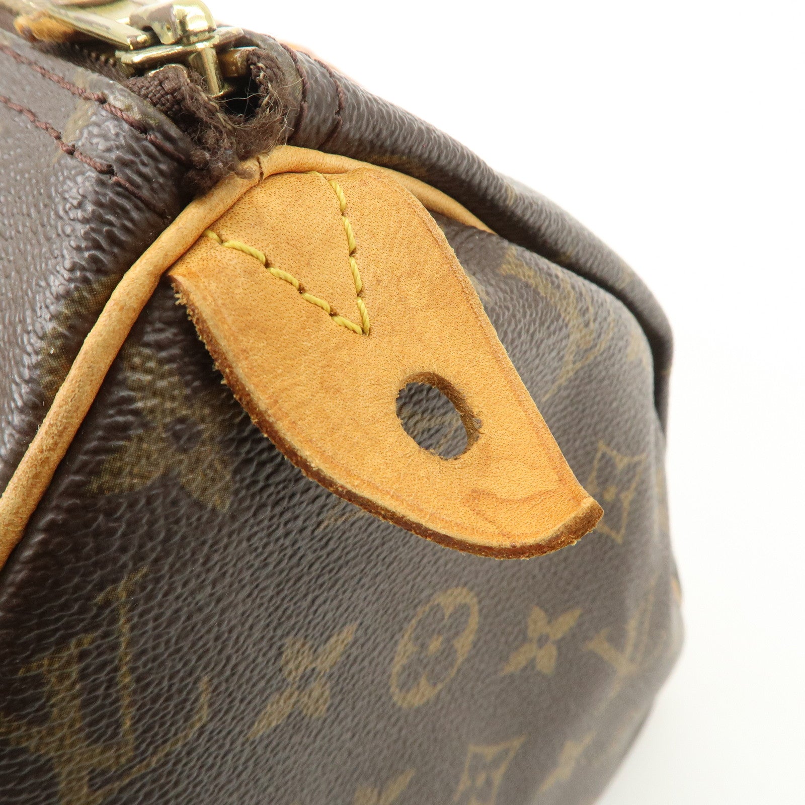 Louis Vuitton Monogram Speedy 30 Boston Bag Hand Bag Brown M41526 Used