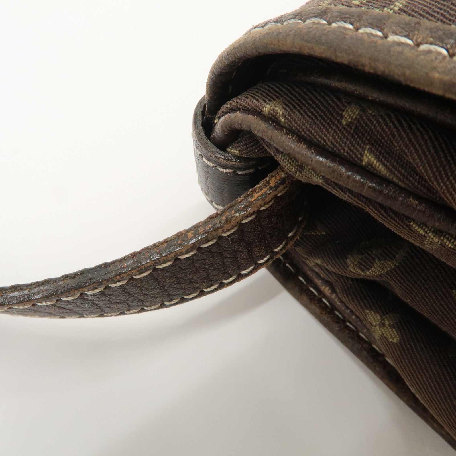Louis Vuitton Monogram Mini Saumur 30 Hand Bag Brown Canvas Ｍ95227 Used