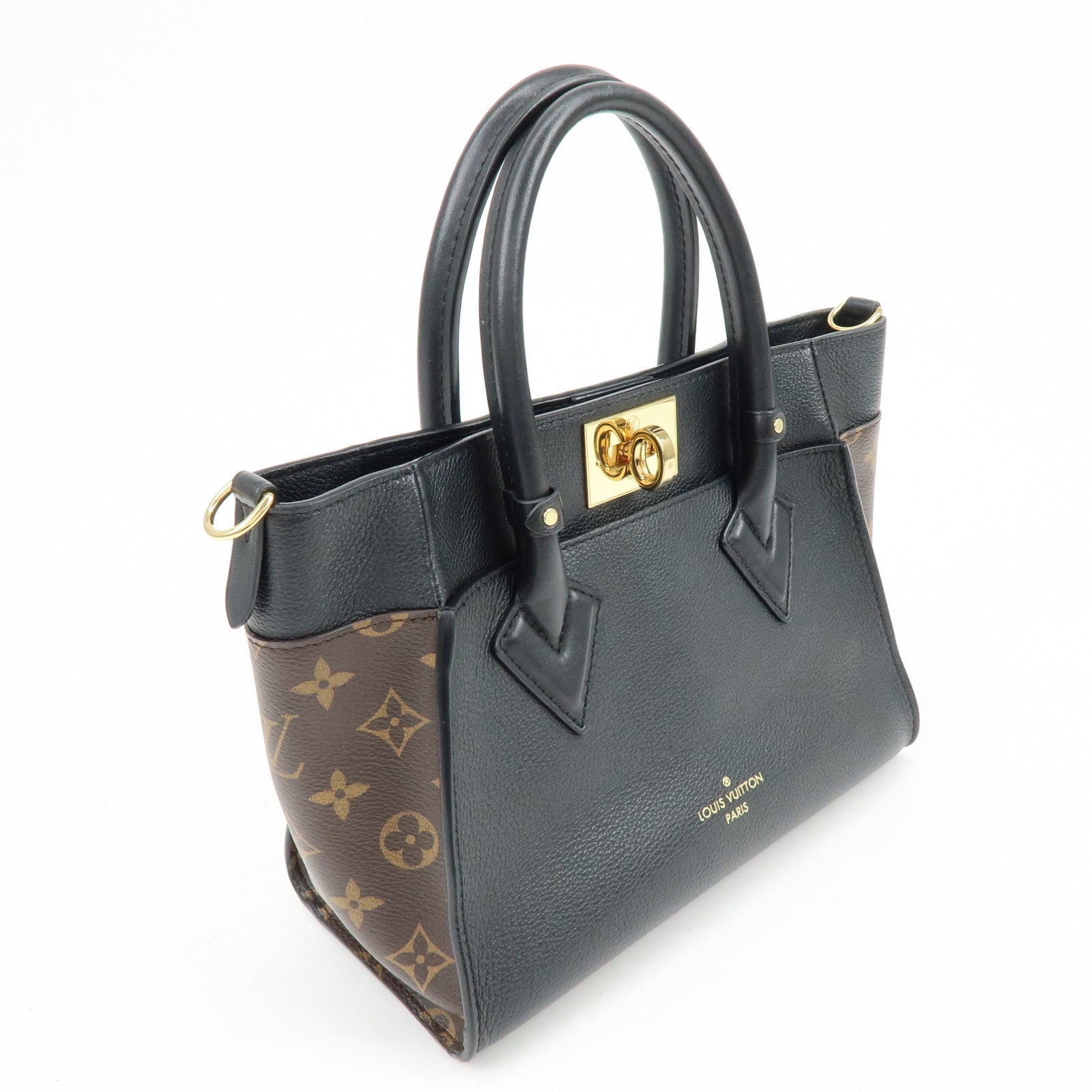 Louis Vuitton Monogram On My Side PM Canvas Leather 2Way Bag M57728