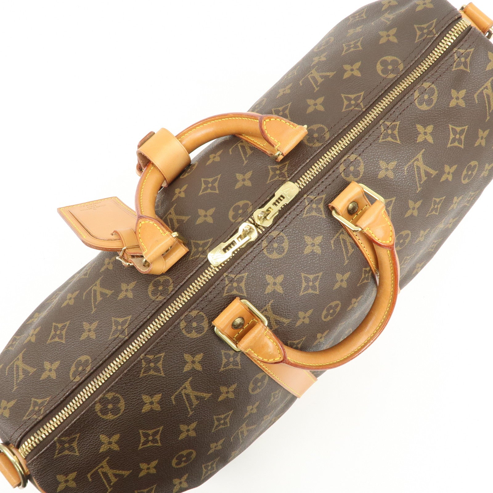 Louis Vuitton Monogram Keep All Bandouliere 45 Boston Bag M41418