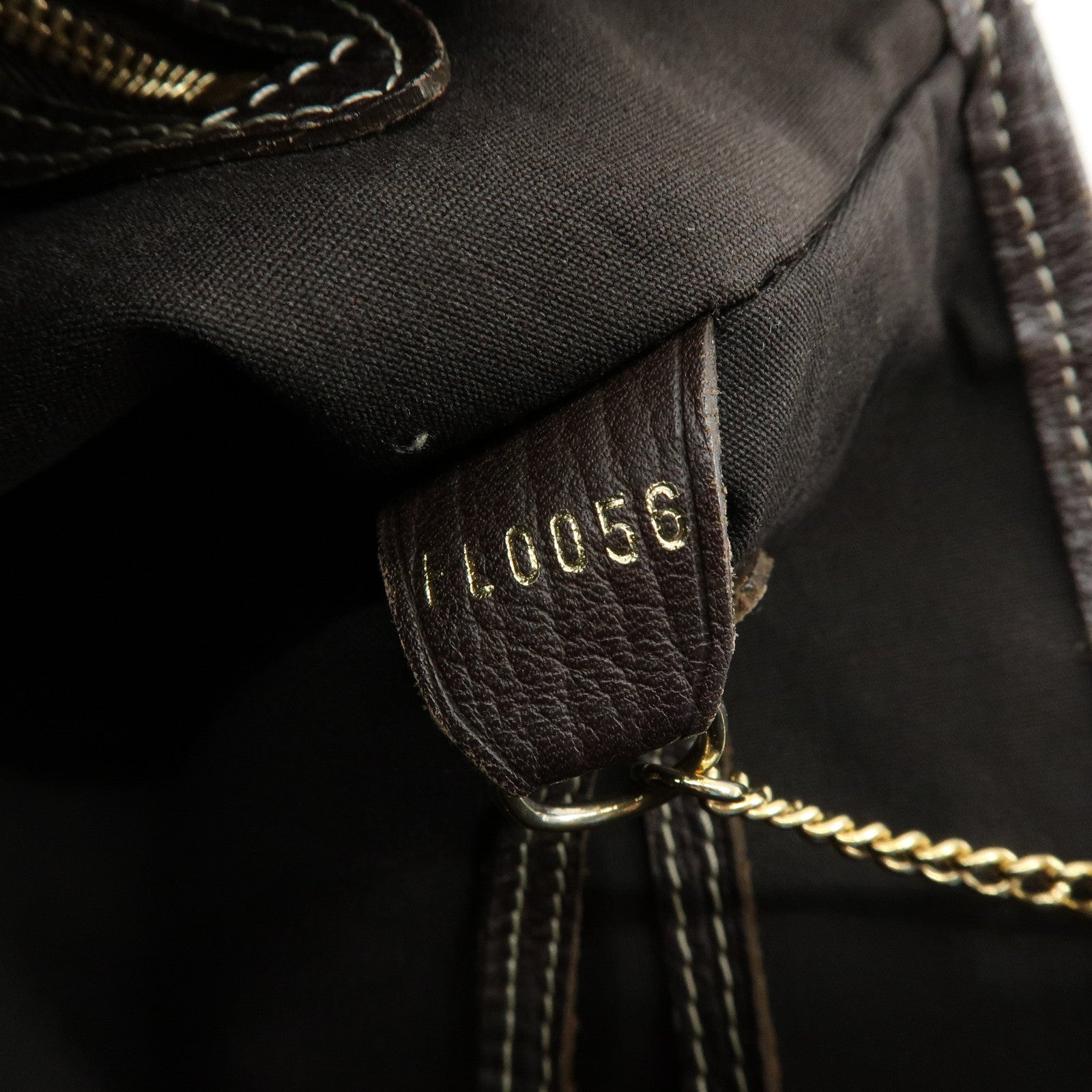 Louis Vuitton Monogram Mini Lin Bucket PM Tote Bag Ebene M95226