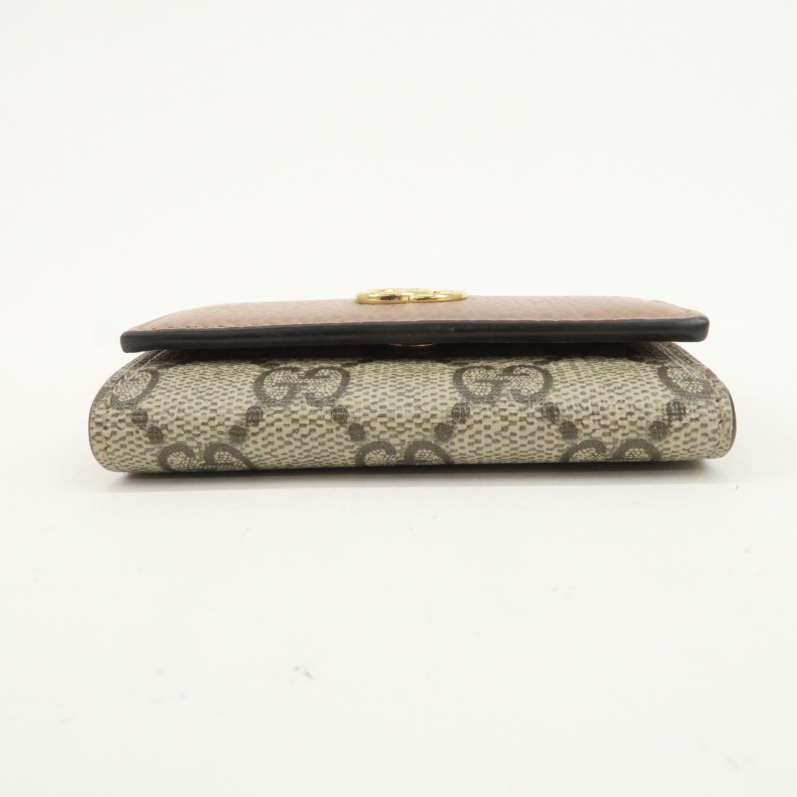 GUCCI GG Marmont GG Supreme 6 Key Case Key Holder Beige 456118