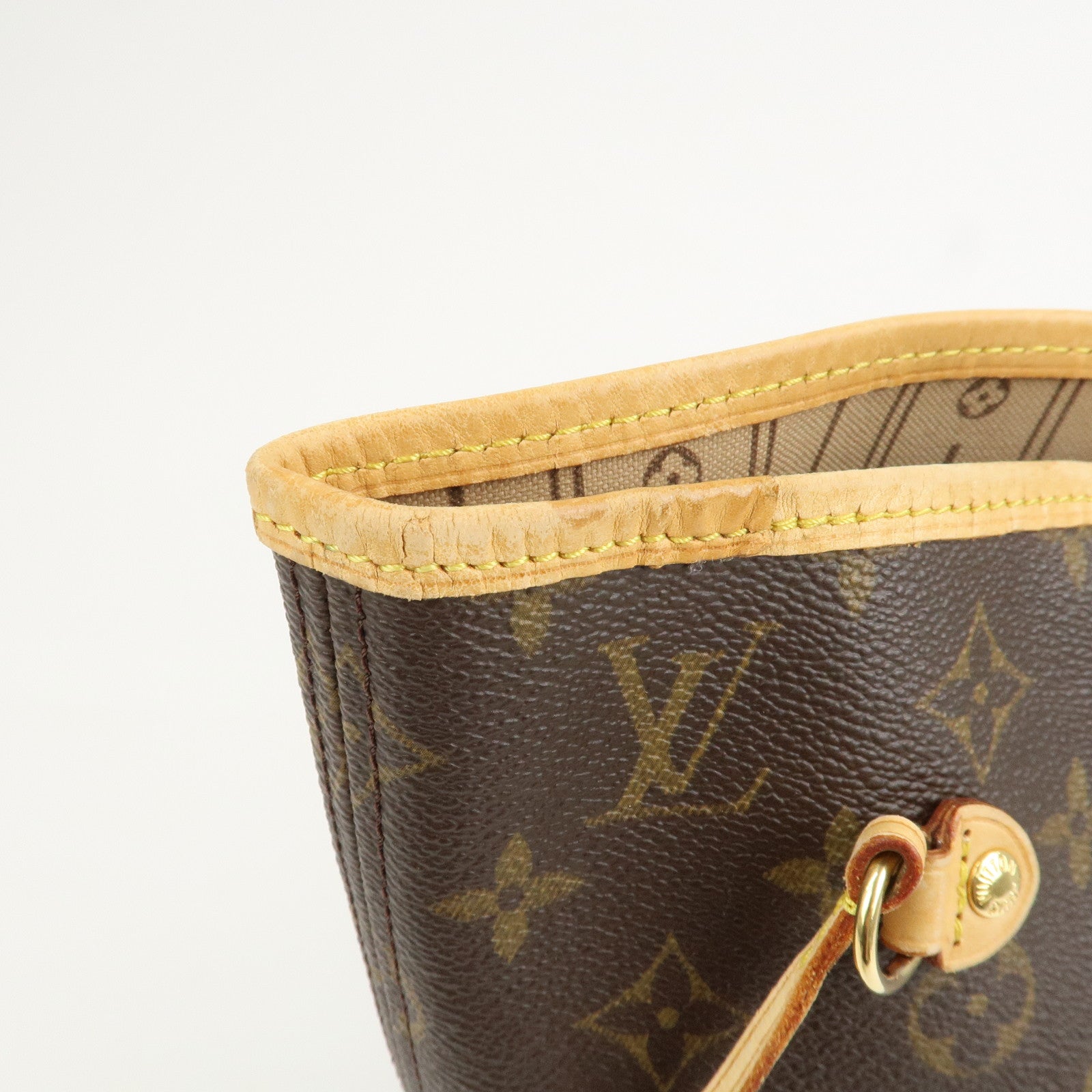 Louis Vuitton Monogram Neverfull MM Tote Bag Brown M40156
