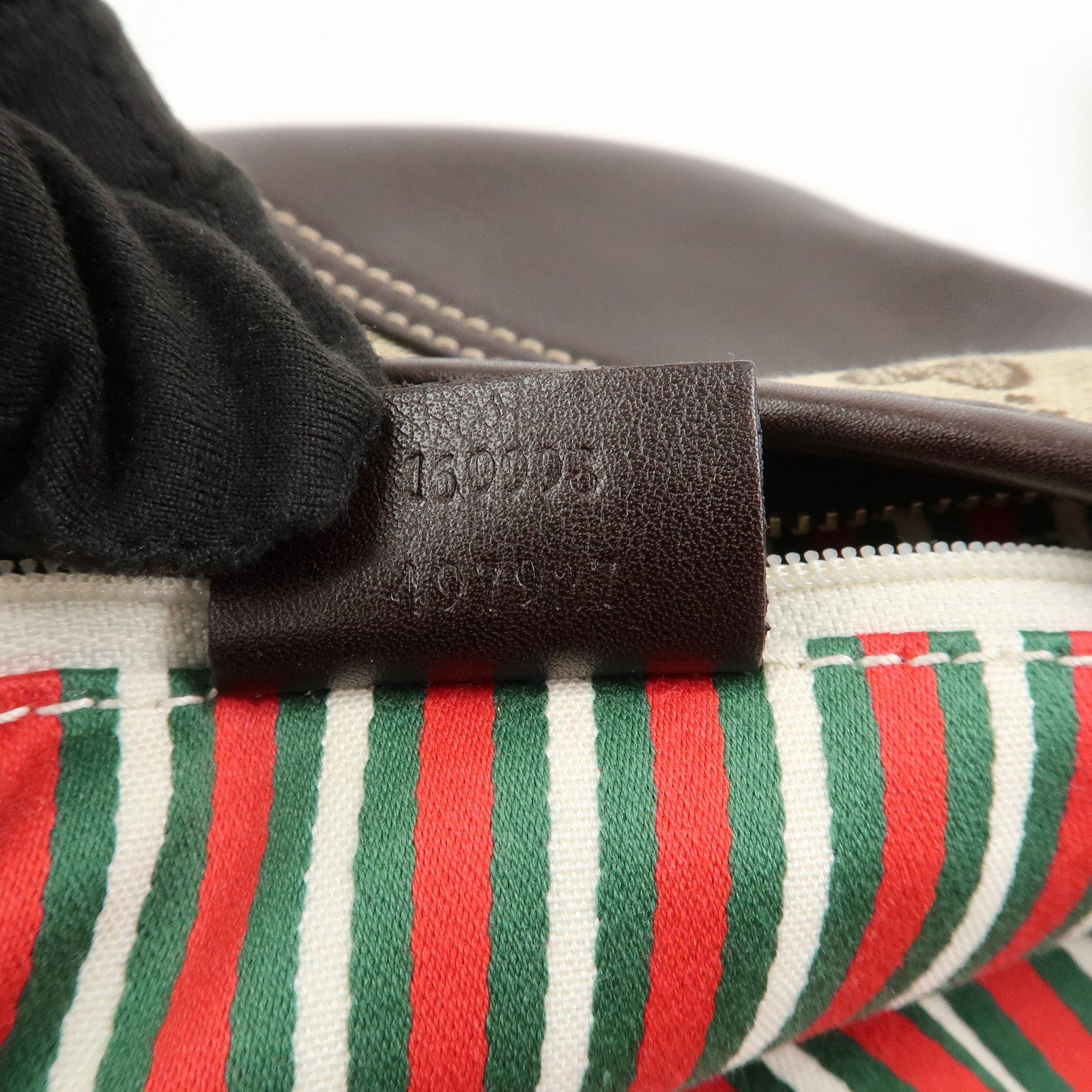 GUCCI New Britt Interlocking G Canvas Leather Shoulder Bag 169998