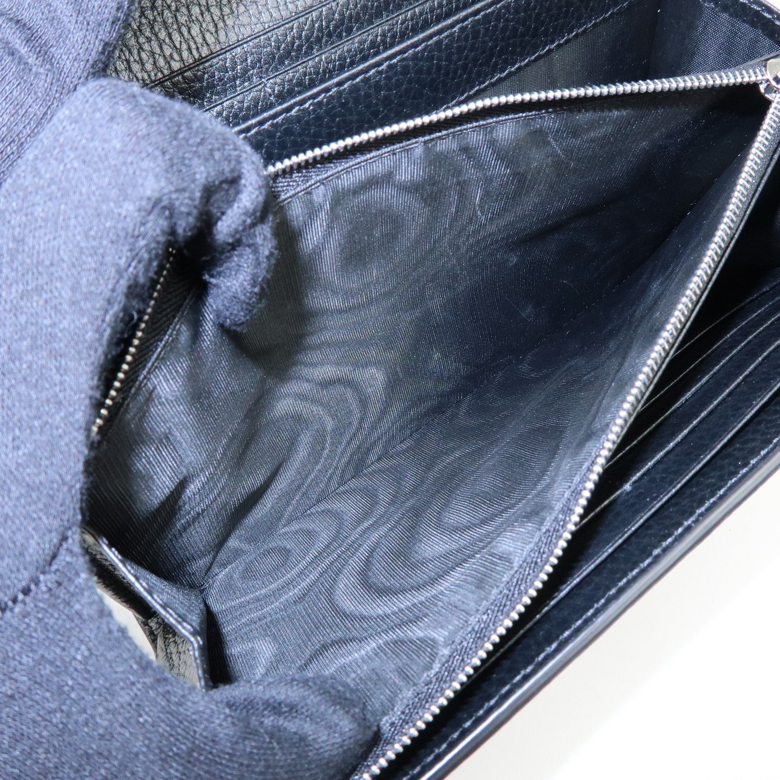 GUCCI Dionysus Leather Chain Wallet Shoulder Bag Black 401231